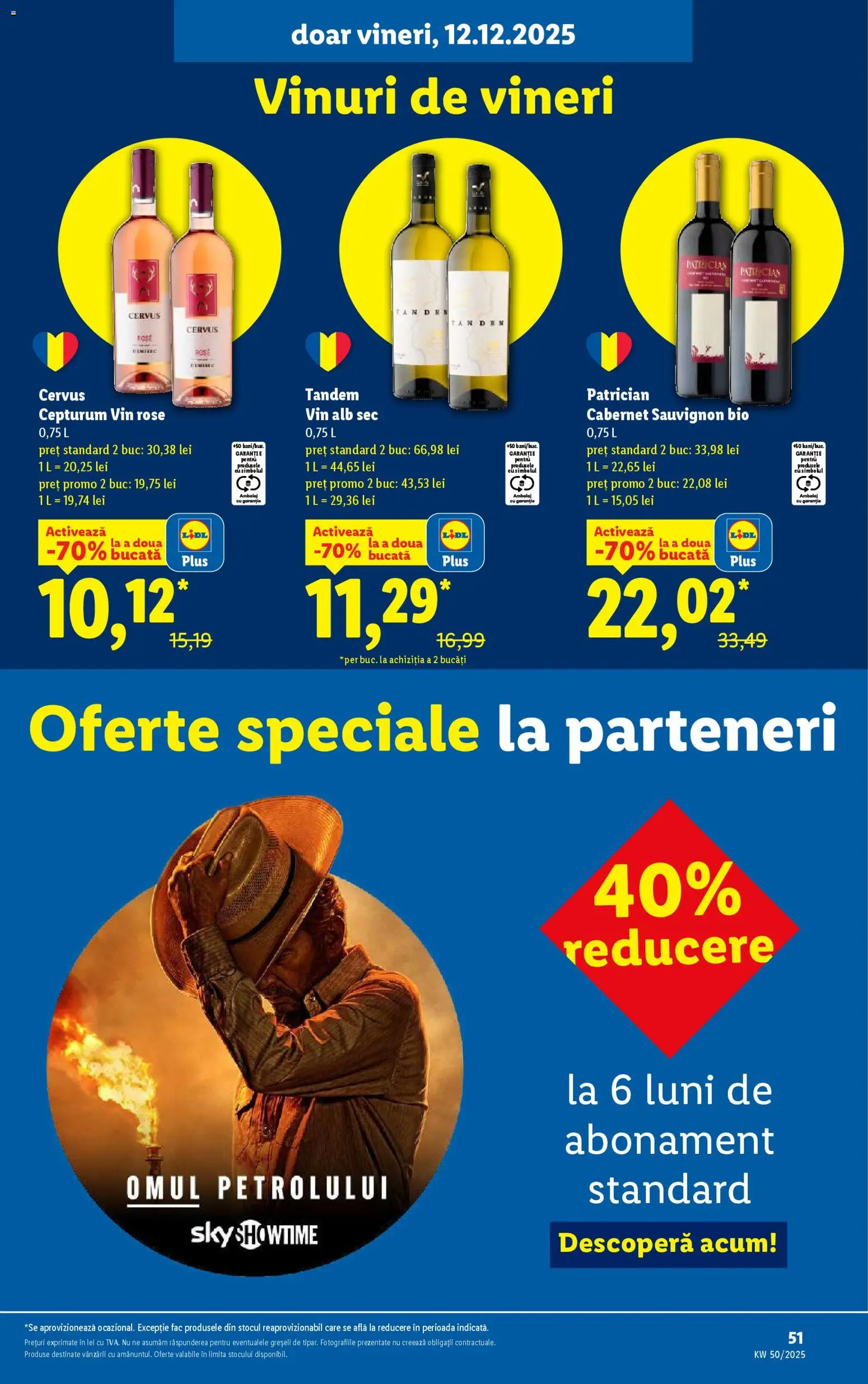 Noul catalog Lidl – valabil de la 08.12.2025 | Pagină: 51 | Produse: Şerit ödül, Vin
