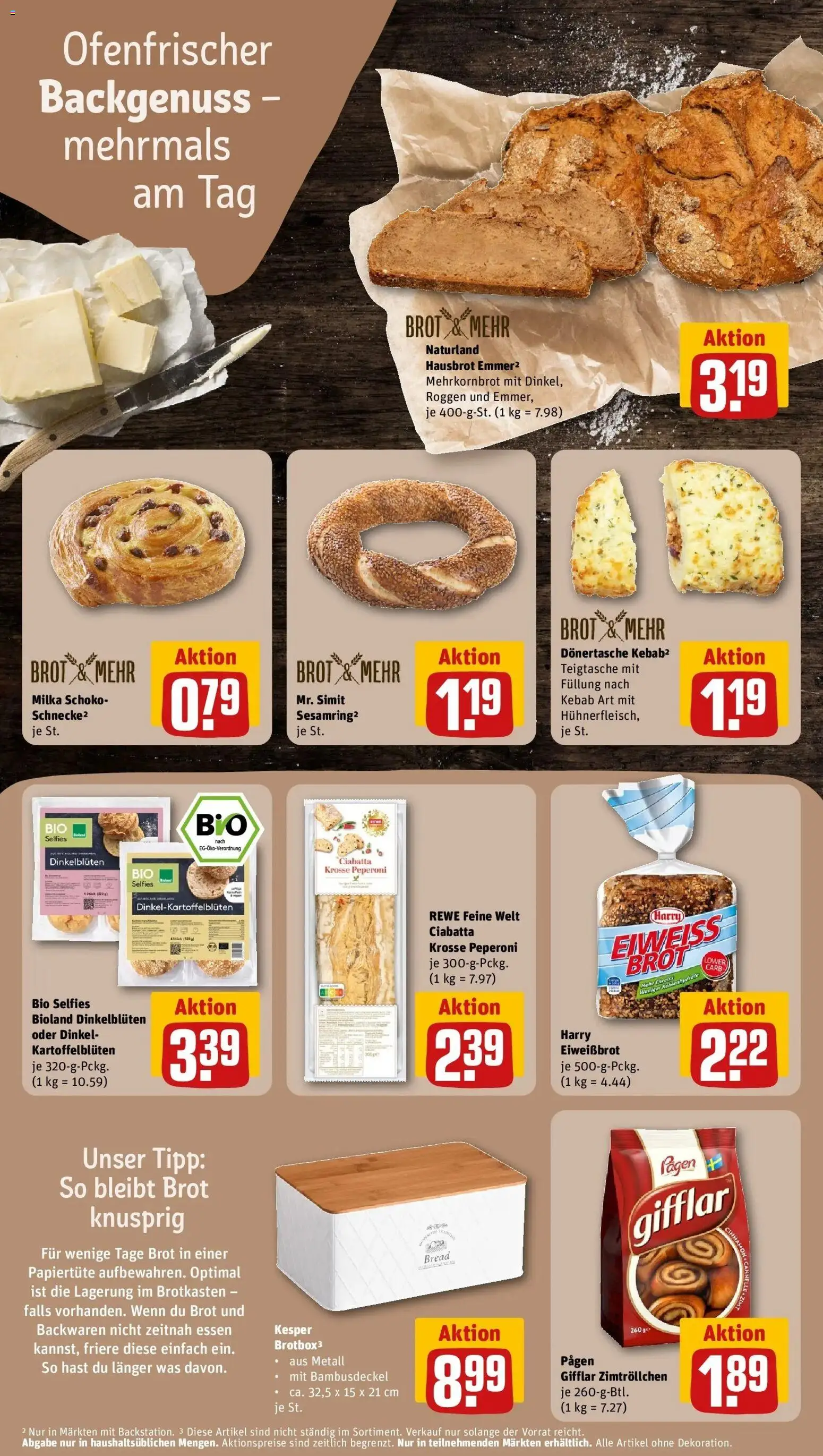 Rewe Prospekt Bremen	 – gültig ab 13.04.2026 | Seite: 16 | Produkte: Box, Milka, Brot