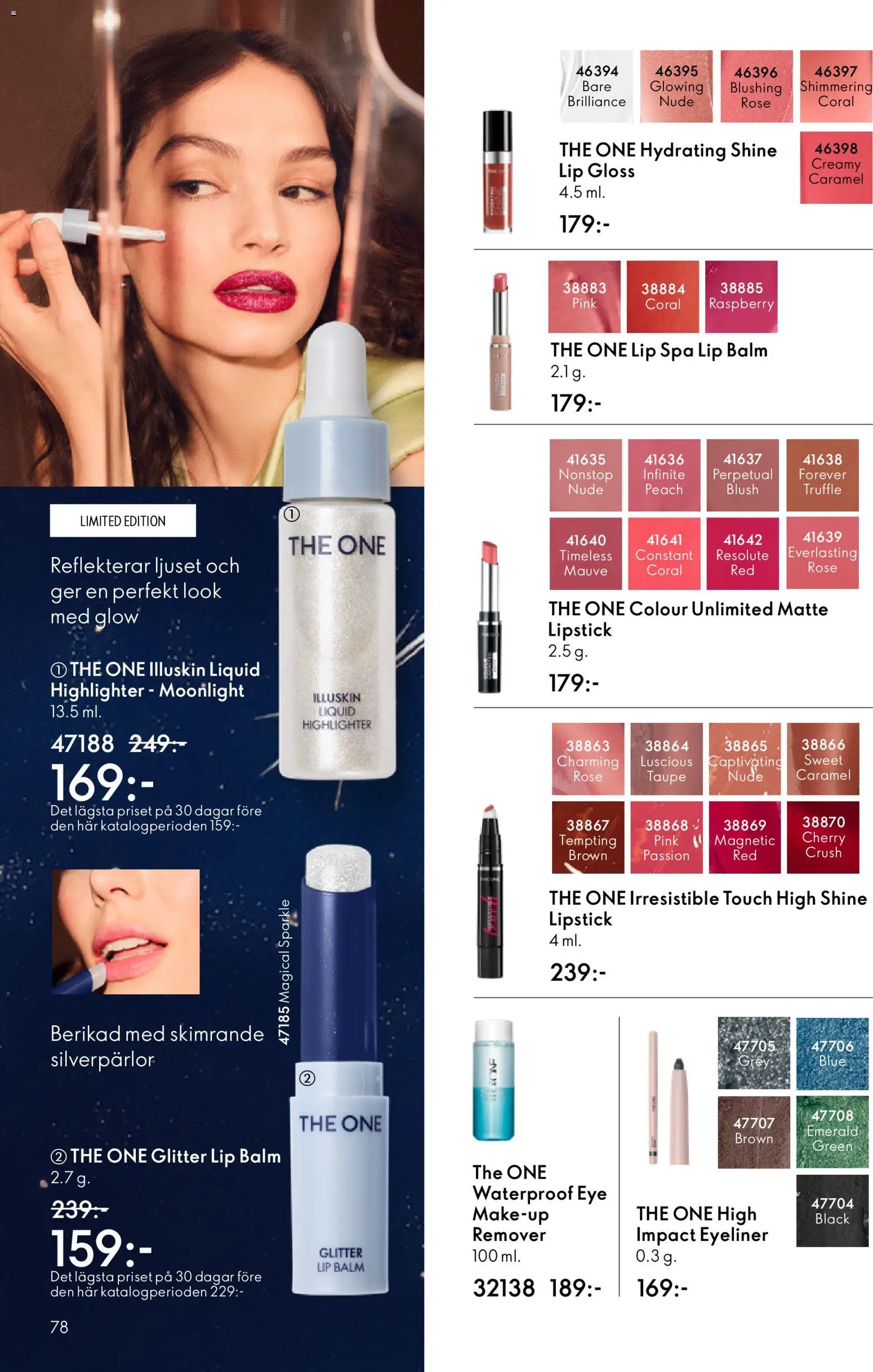 Oriflame reklamblad aktuell från 11.03.2026 | Sida: 78 | Produkter: Highlighter, Eyeliner