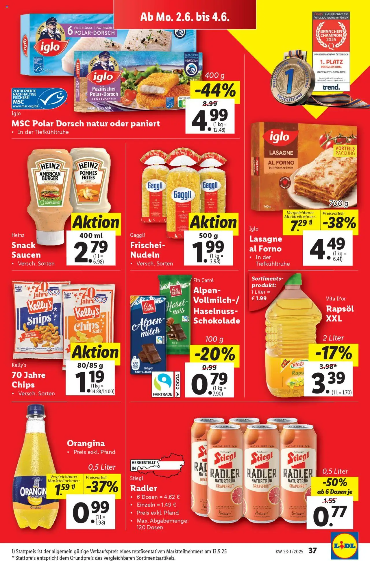 Lidl - Flugblatt gültig ab 28.05.2025 | Seite: 43 | Produkte: Pasta, Chips, Grapefruit, Nudeln