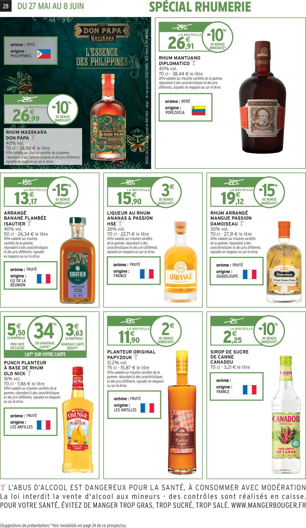  | Page: 29 | Produits: Sucre, Mangue, Sucre de canne, Banane