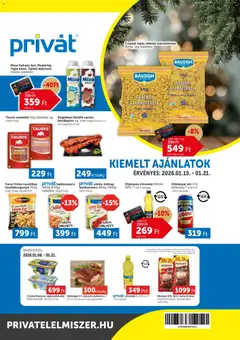 PRIVÁT Akciós újság - amely érvényes a következő dátumtól: 15.01.2026
