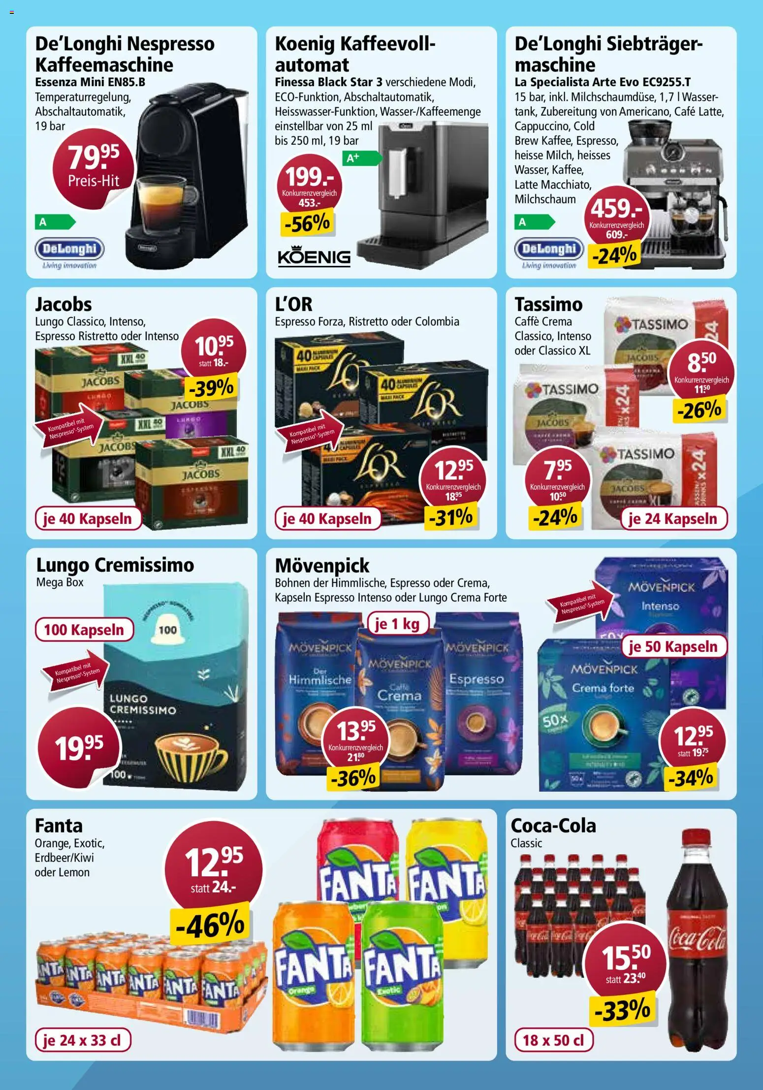 Otto's Aktionen Online – gültig ab 22.11.2025 | Seite: 4 | Produkte: Coca Cola, Fanta, Box, Kaffeemaschine