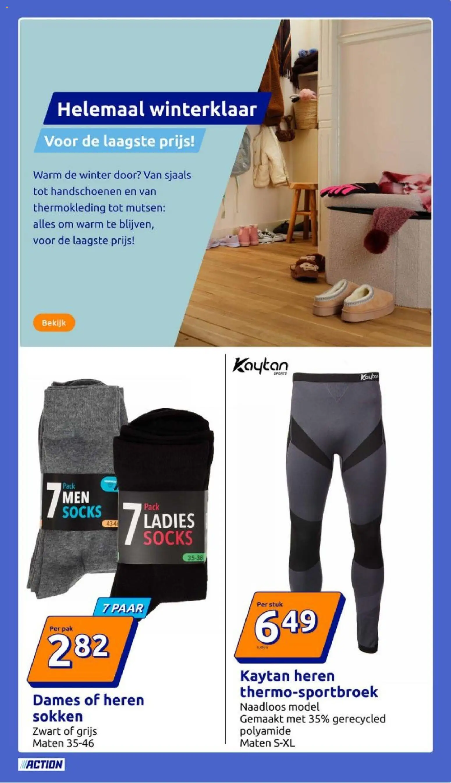 {H1} | Pagina: 19 | Producten: Handschoenen, Sokken