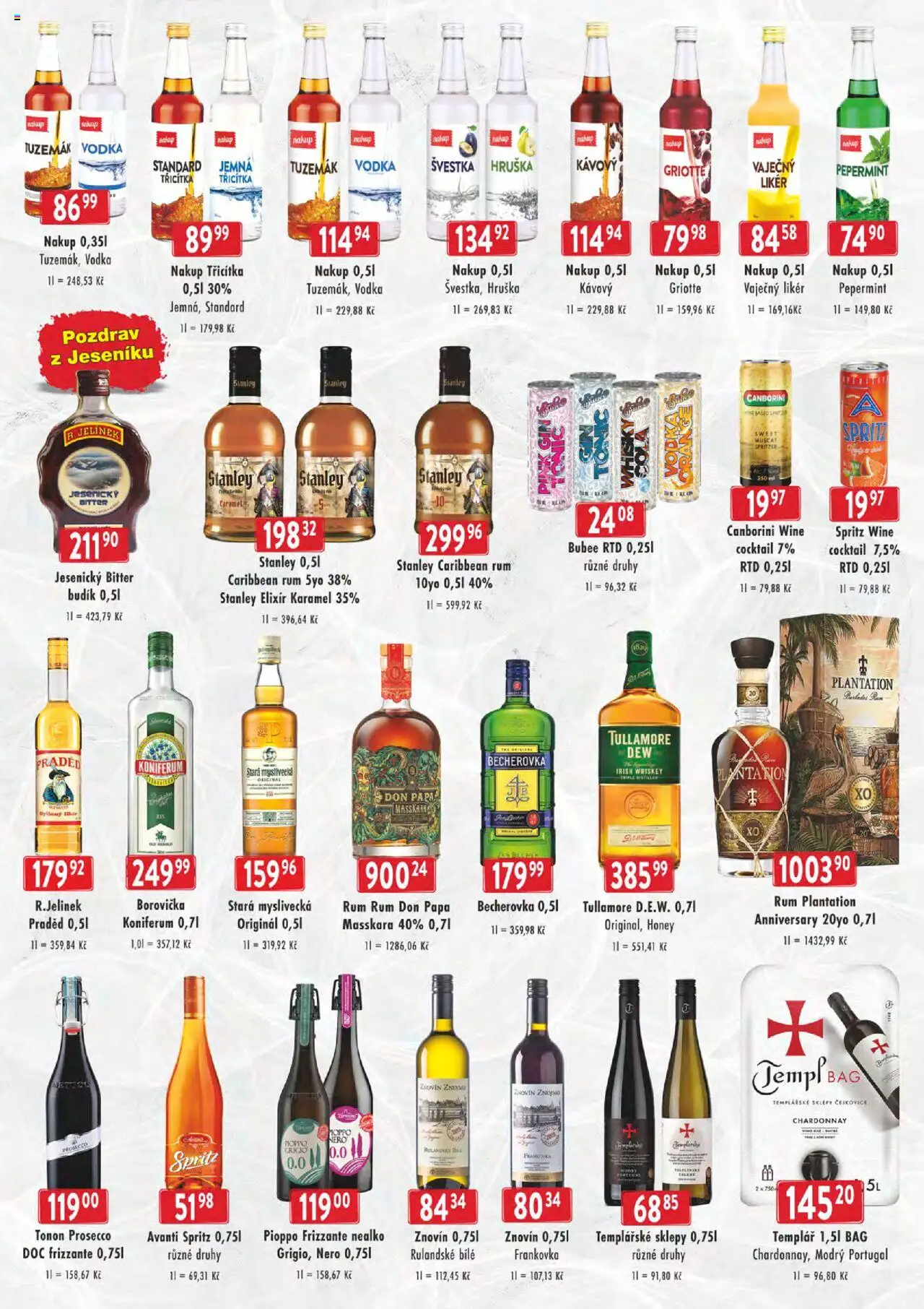 Astur & Qanto leták - cash&carry Jeseník, Krnov od 15.10.2025 | Strana: 2 | Produkty: Rum, Rum Don Papa, Avanti, Becherovka