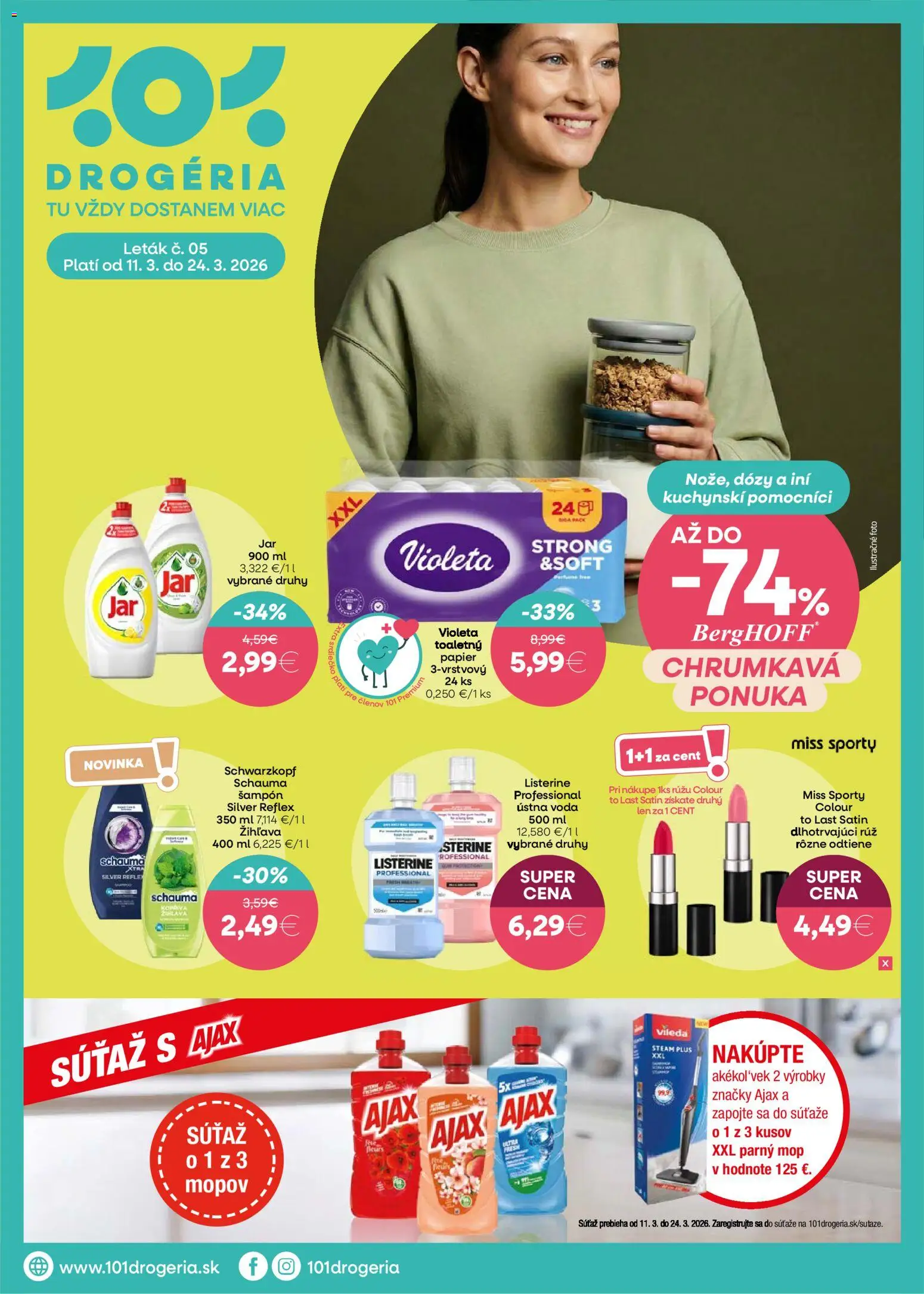 Nové 101 drogerie akcie – leták je platný od 11.03.2026 | Strana: 1