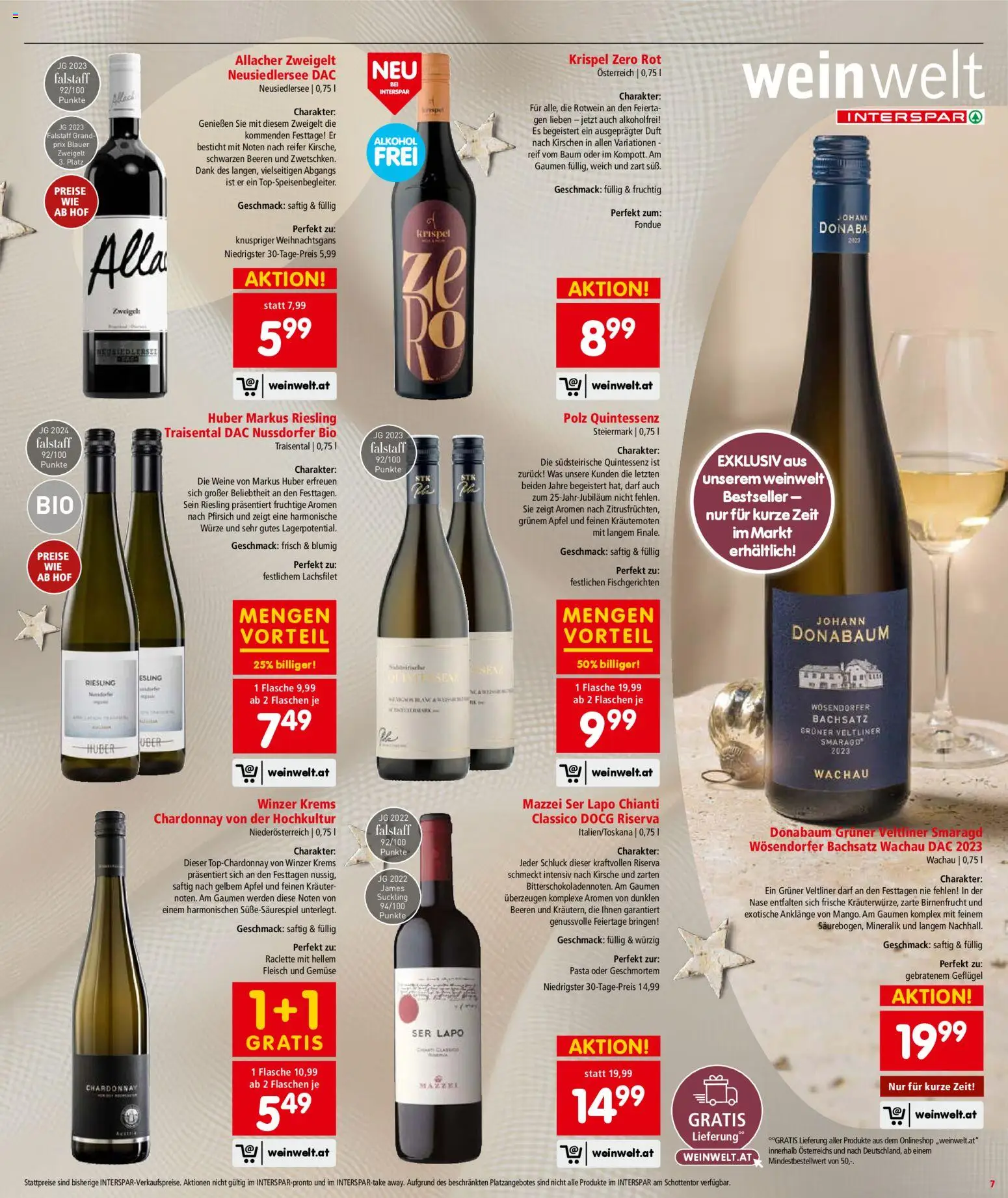 Interspar Flugblatt - Kärnten gültig ab 11.12.2025 | Seite: 8 | Produkte: Pasta, Gemüse, Pfirsich, Äpfel