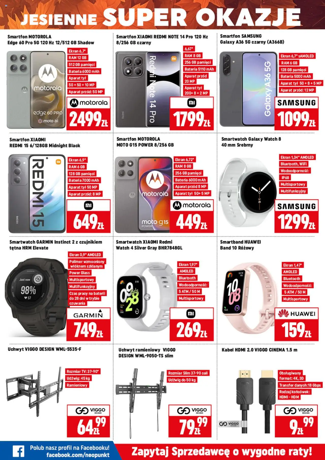 Neopunkt Gazetka od 18.09.2025 | Strona: 3 | Produkty: Kabel, Smartwatch, Bateria, Smartband