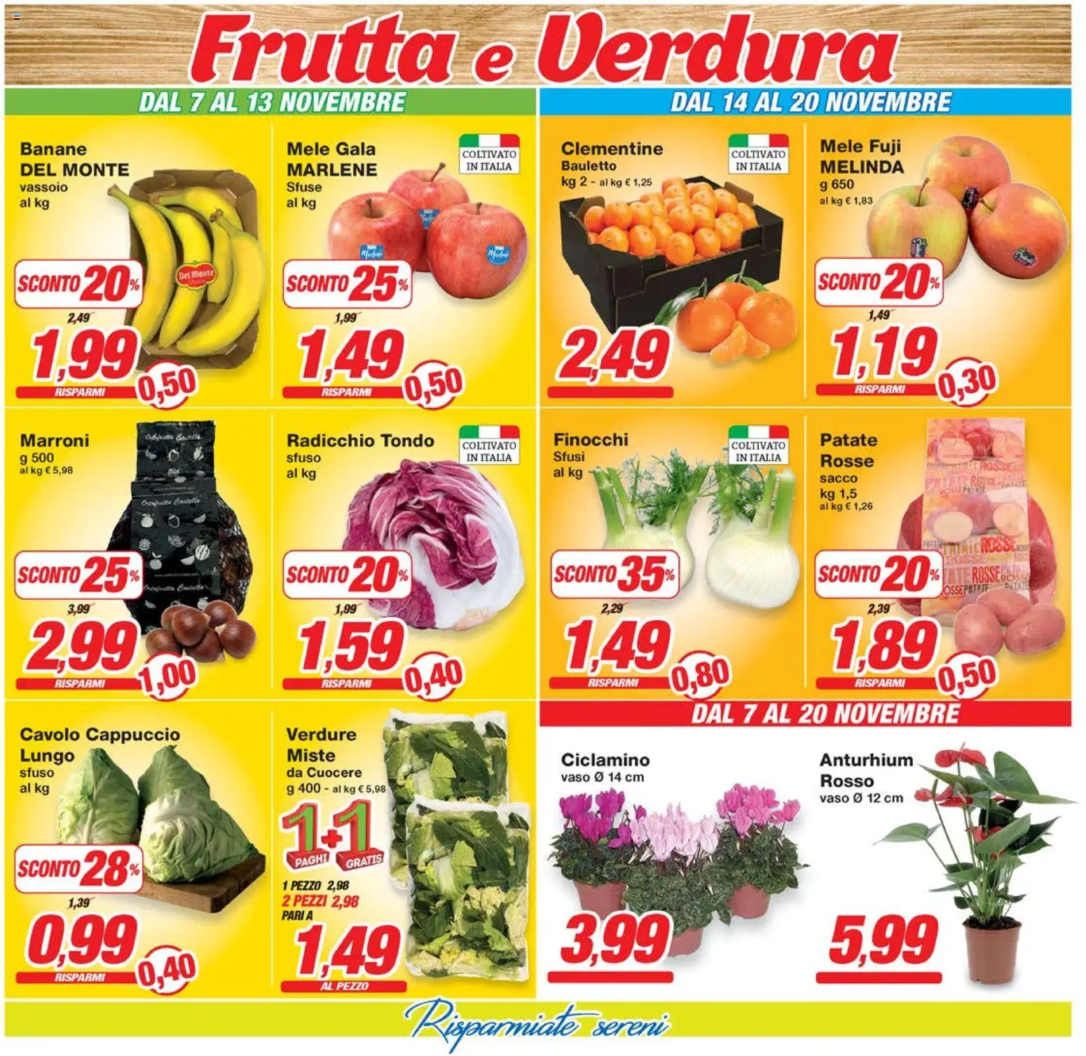 Volantino Prix del 07.11.2025 | Pagina: 6 | Prodotti: Tè, Patate, Verdure, Cavolo