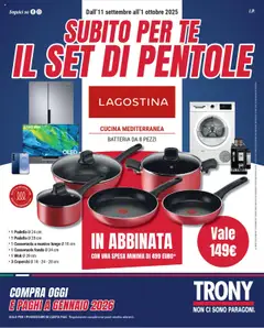 Anteprima del volantino Volantino Trony	 valido a partire dal 11.09.2025