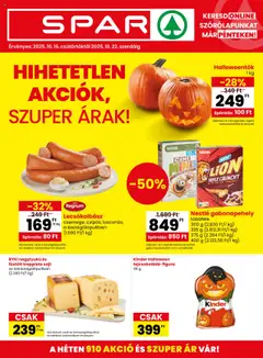 Spar Akciós újság - amely érvényes a következő dátumtól: 16.10.2025