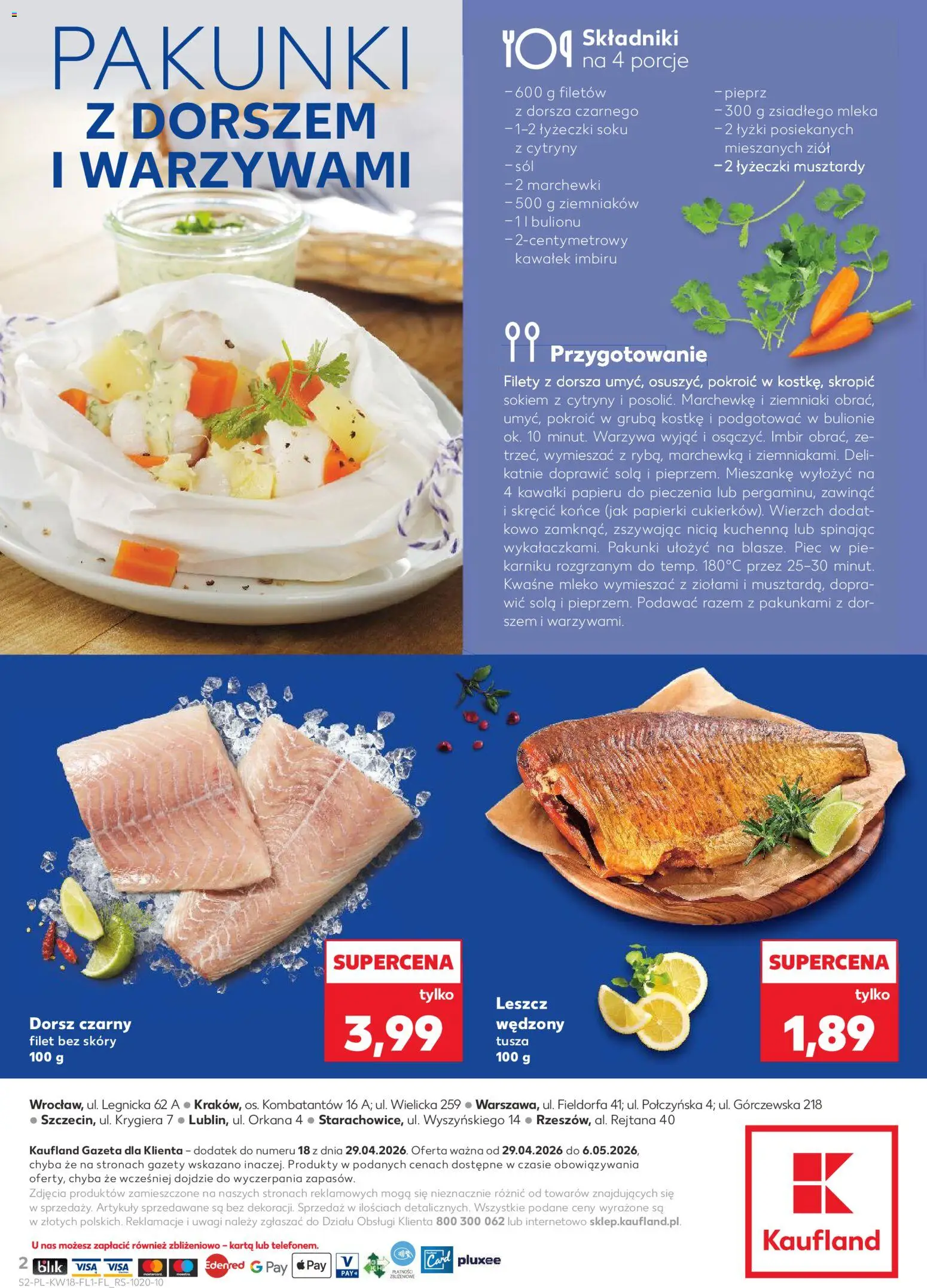 Kaufland Polsko leták - Jest fresz od 29.04.2026 | Strana: 2 | Produkty: Mléko, Filet