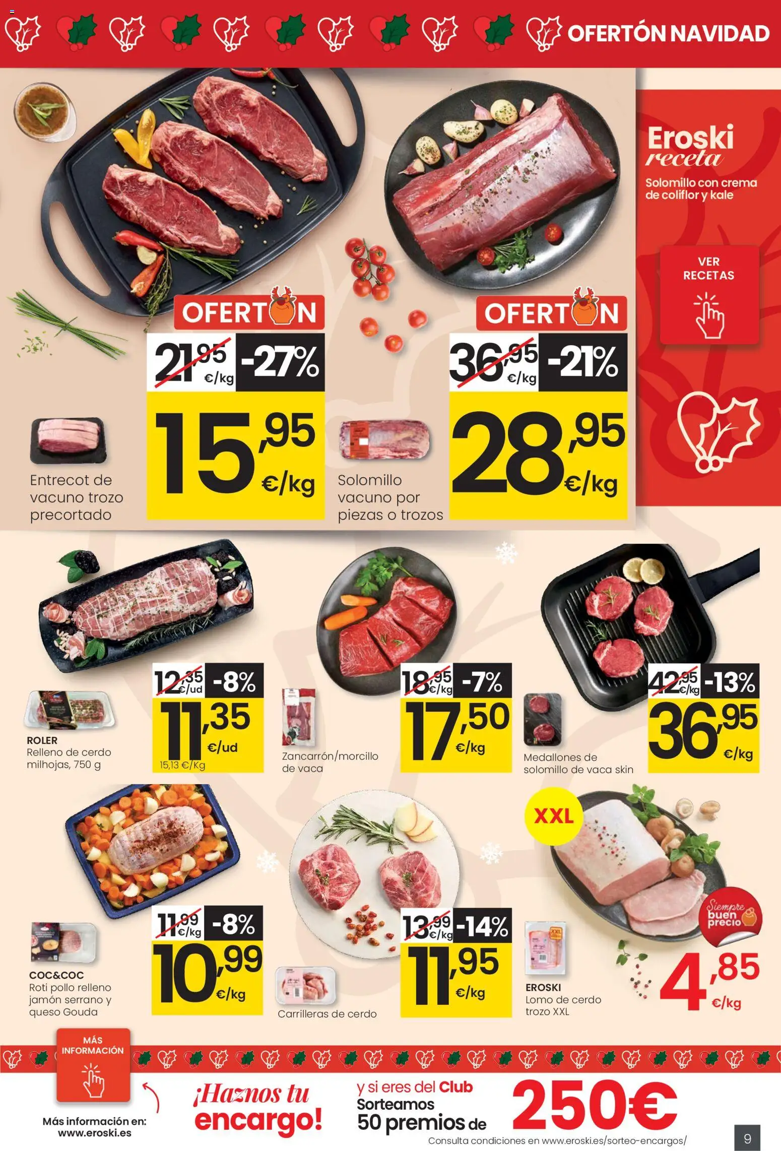 Eroski - Navidad │ válido desde el 18.12.2025 | Página: 9 | Productos: Jamón serrano, Queso, Jamón, Queso Gouda