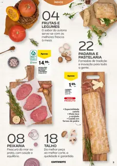 Pré-visualização FRUTAS E LEGUMES, O sabor do outono serve-se com os melhores frescos à mesa. válido de 21.10.2025 | Página: 3 | Produtos: Padaria