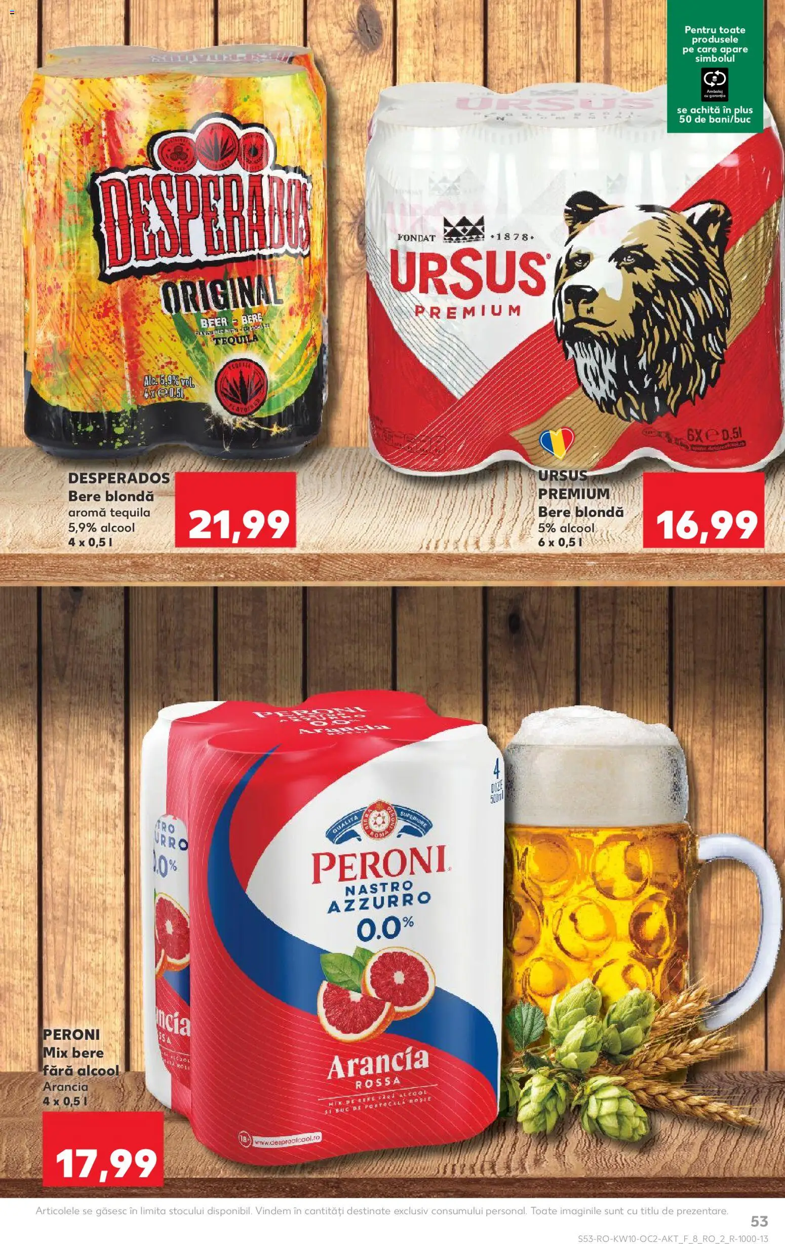 Kaufland RO akciós ujság - amely érvényes a következő dátumtól: 04.03.2026 | Oldal: 53 | Termékek: Tequila