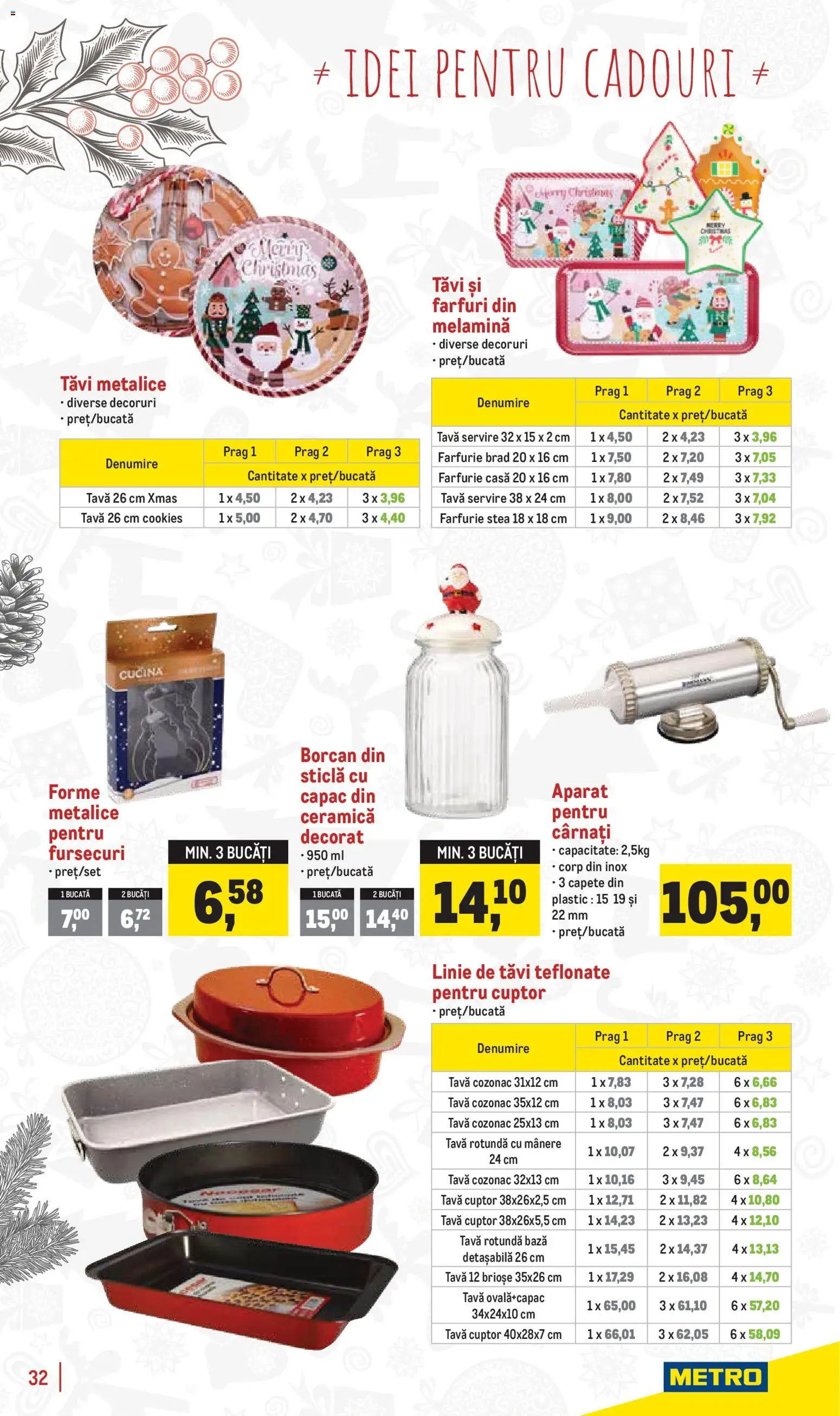 Noul catalog Metro – valabil de la 18.11.2025 | Pagină: 32 | Produse: Cuptor, Borcan, Farfurie, Cârnați