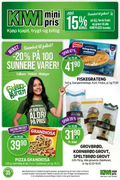 Forhåndsvisning av Kiwi kundeavis gyldig fra 25.08.2025