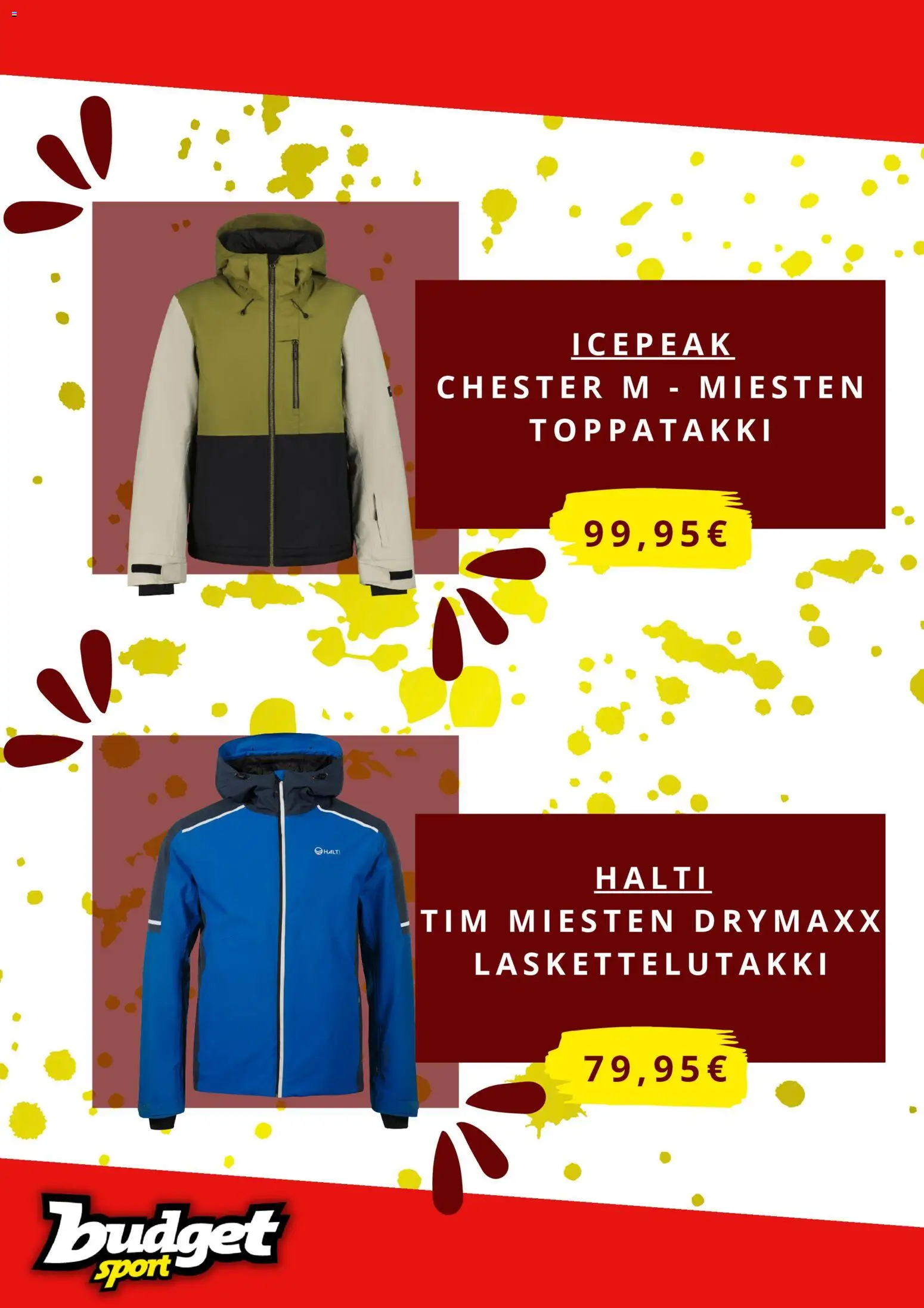 Budget Sport tarjoukset – voimassa 02.01.2026 alkaen | Sivu: 2 | Tuotteet: Toppatakki