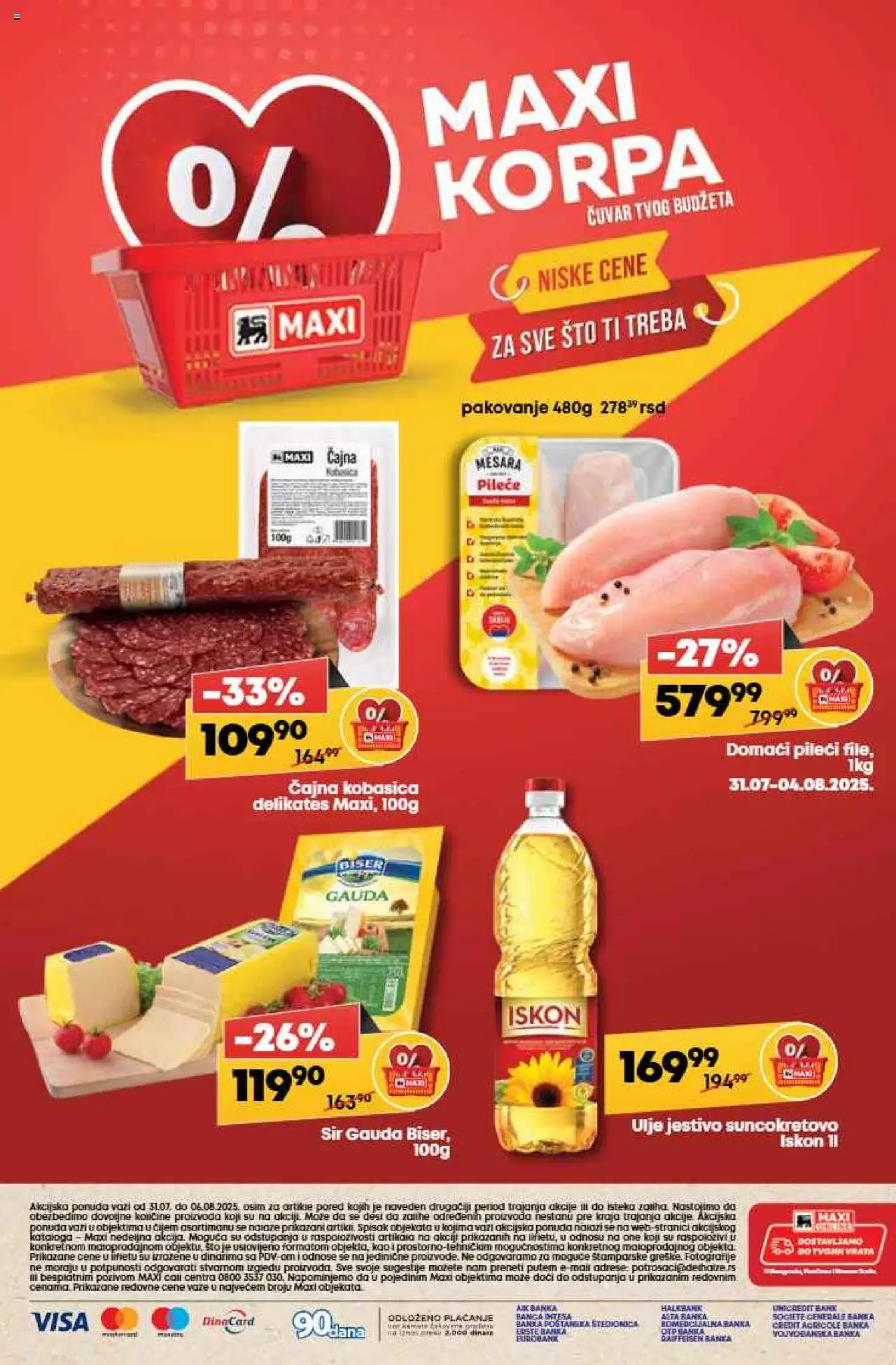 Tempo katalog - važi od 31.07.2025 | Strana: 36 | Proizvode: Korpa, Pakovanje, Ulje, Kobasica