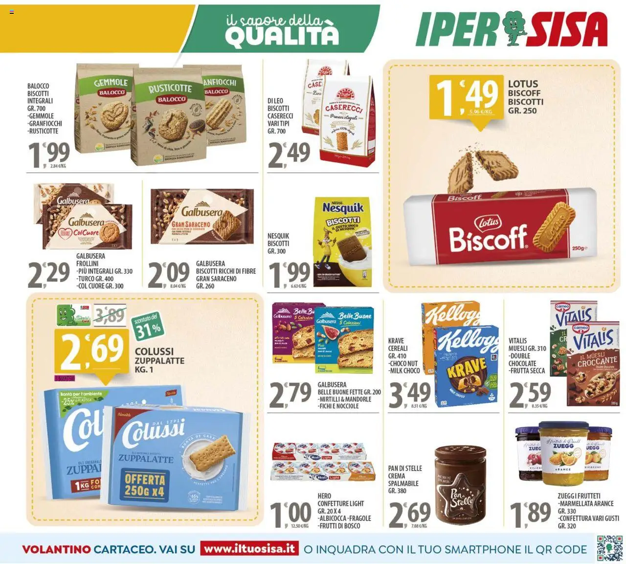 Volantino SISA del 23.09.2025 | Pagina: 9 | Prodotti: Arance, Frutta, Mandorle, Frollini