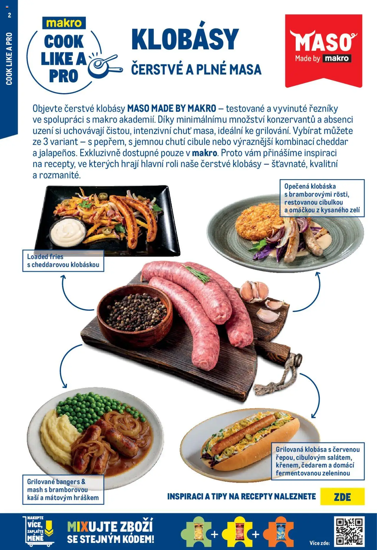 Makro leták - Pro milovníky jídla od 04.06.2025 | Strana: 2 | Produkty: Zelí, Maso, Cibule, Cheddar