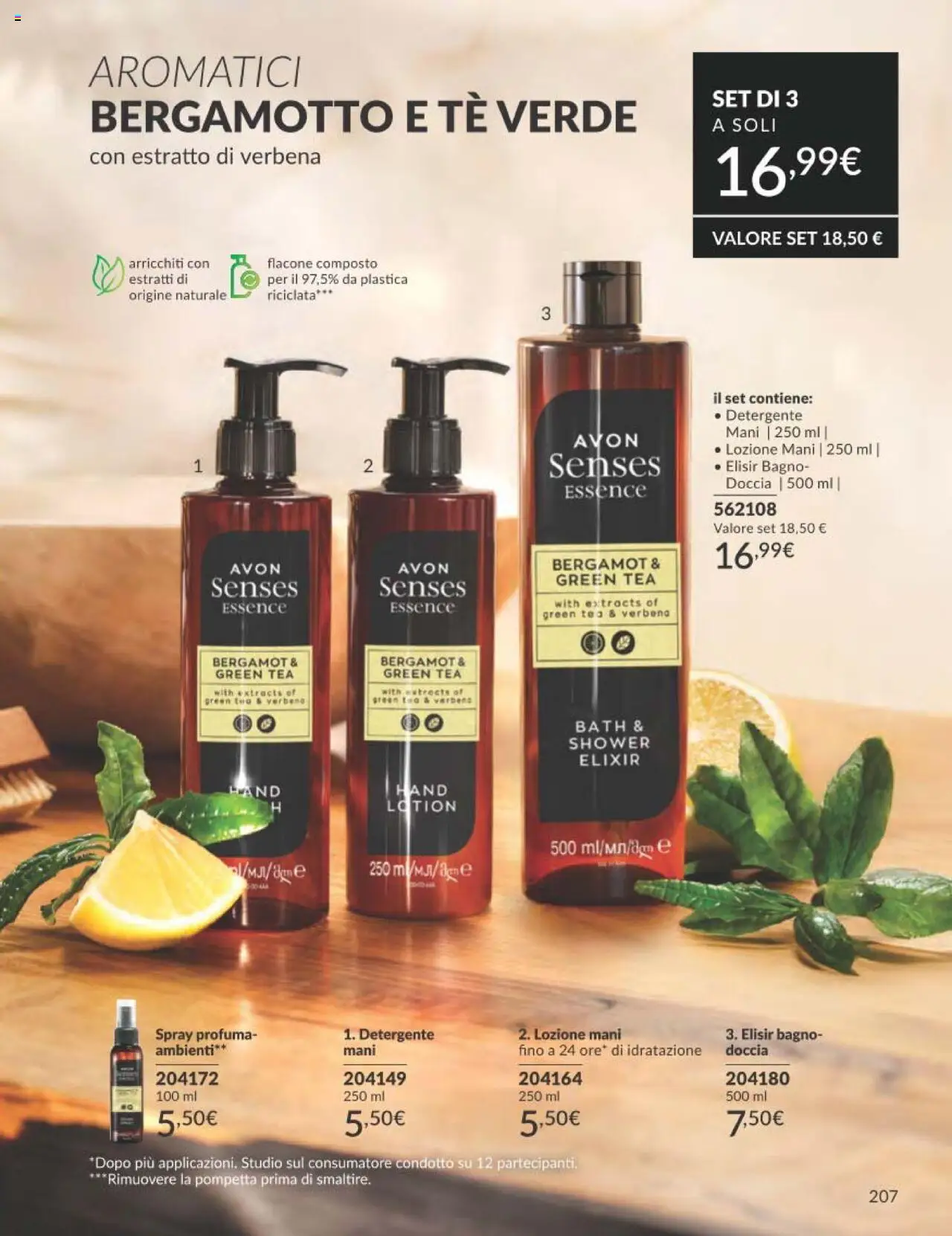Volantino Avon del 01.10.2025 | Pagina: 207 | Prodotti: Detergente, Tè, Bagno, Doccia