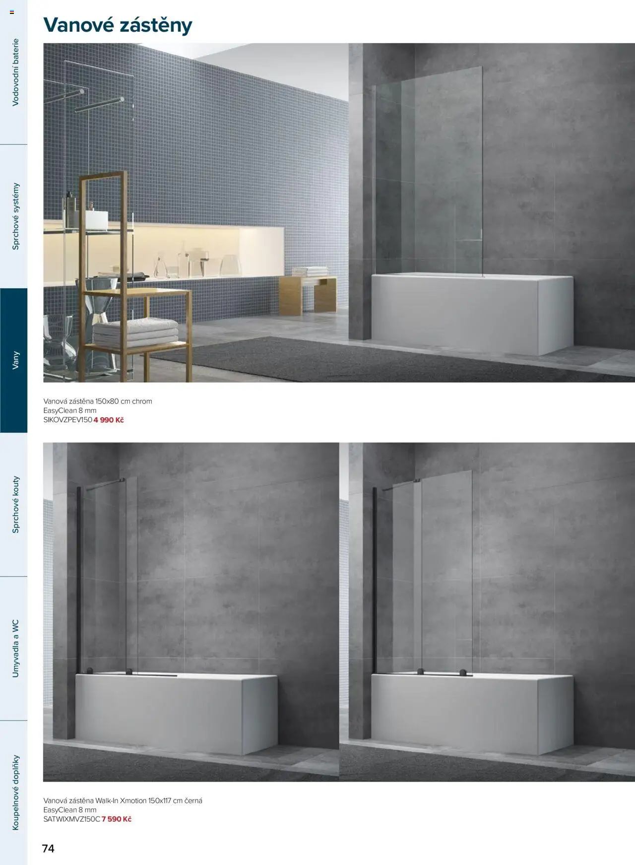 Siko koupelny katalog SAT od 26.05.2025 | Strana: 74 | Produkty: Wc, Baterie