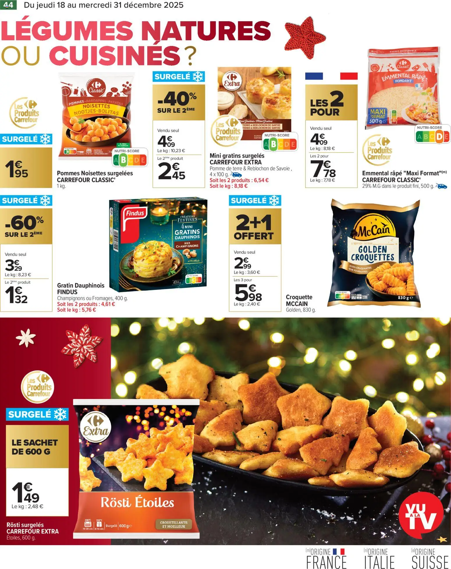 {H1} | Page: 44 | Produits: Reblochon, Pomme de terre, Noisettes, Pommes