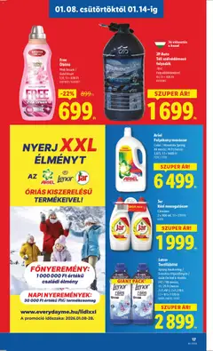 Lidl Akciós újság - amely érvényes a következő dátumtól: 08.01.2026 | Oldal: 17