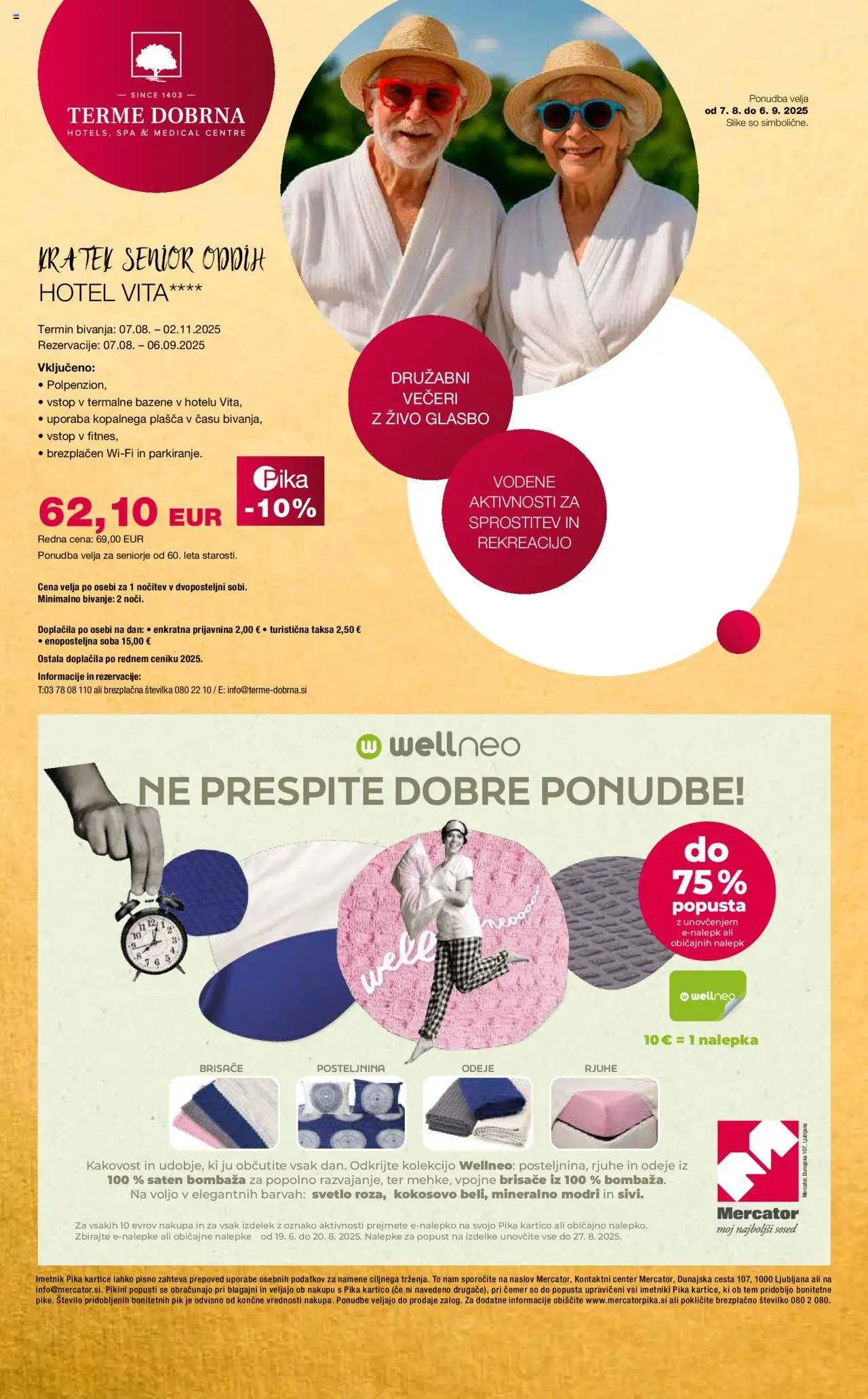 Mercator katalog pika │ velja od 07.08.2025 | Stran: 3 | Izdelki: Posteljnina