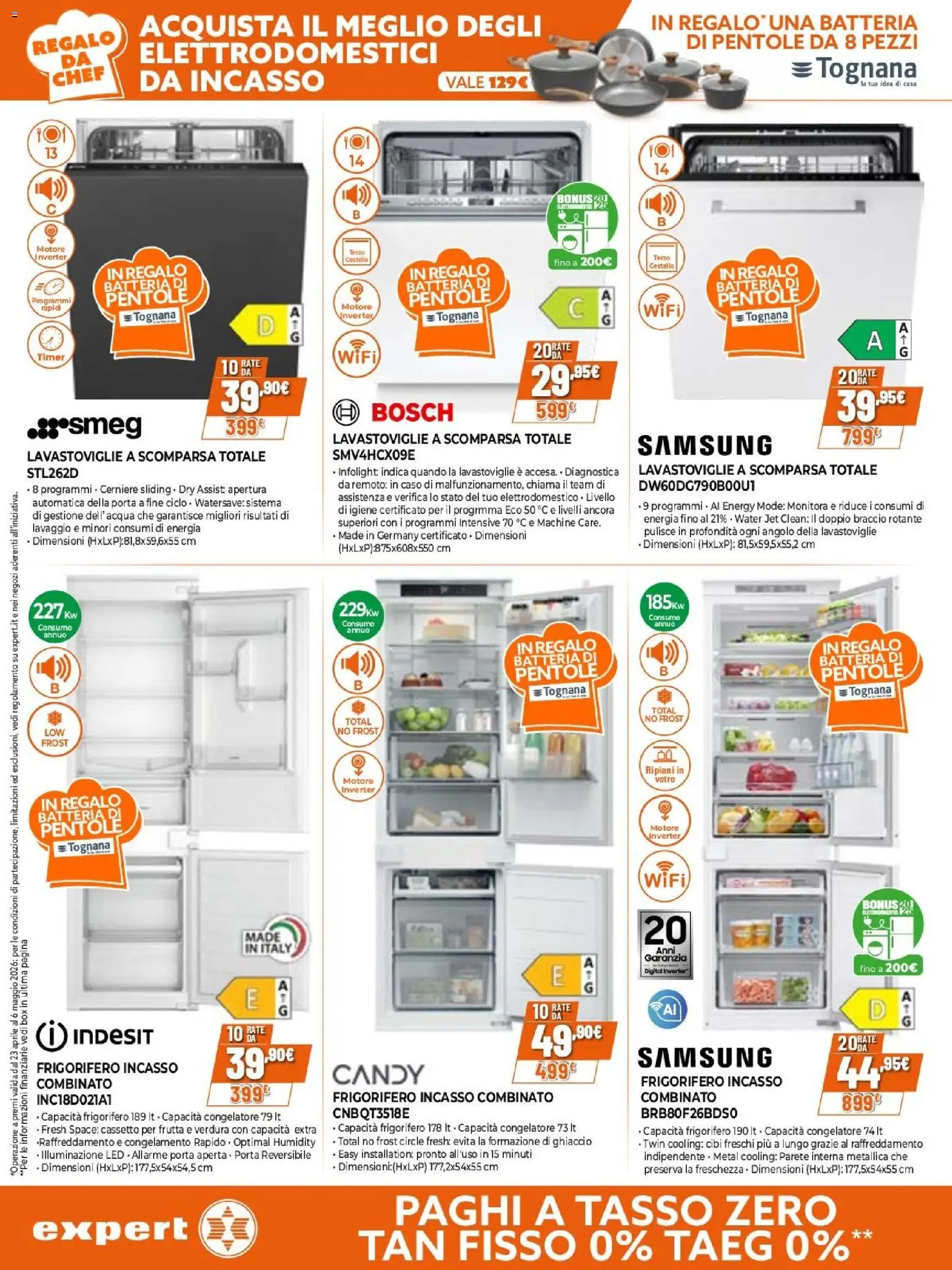 Volantino Expert del 23.04.2026 | Pagina: 3 | Prodotti: Frutta, Frigorifero, Batteria, Samsung