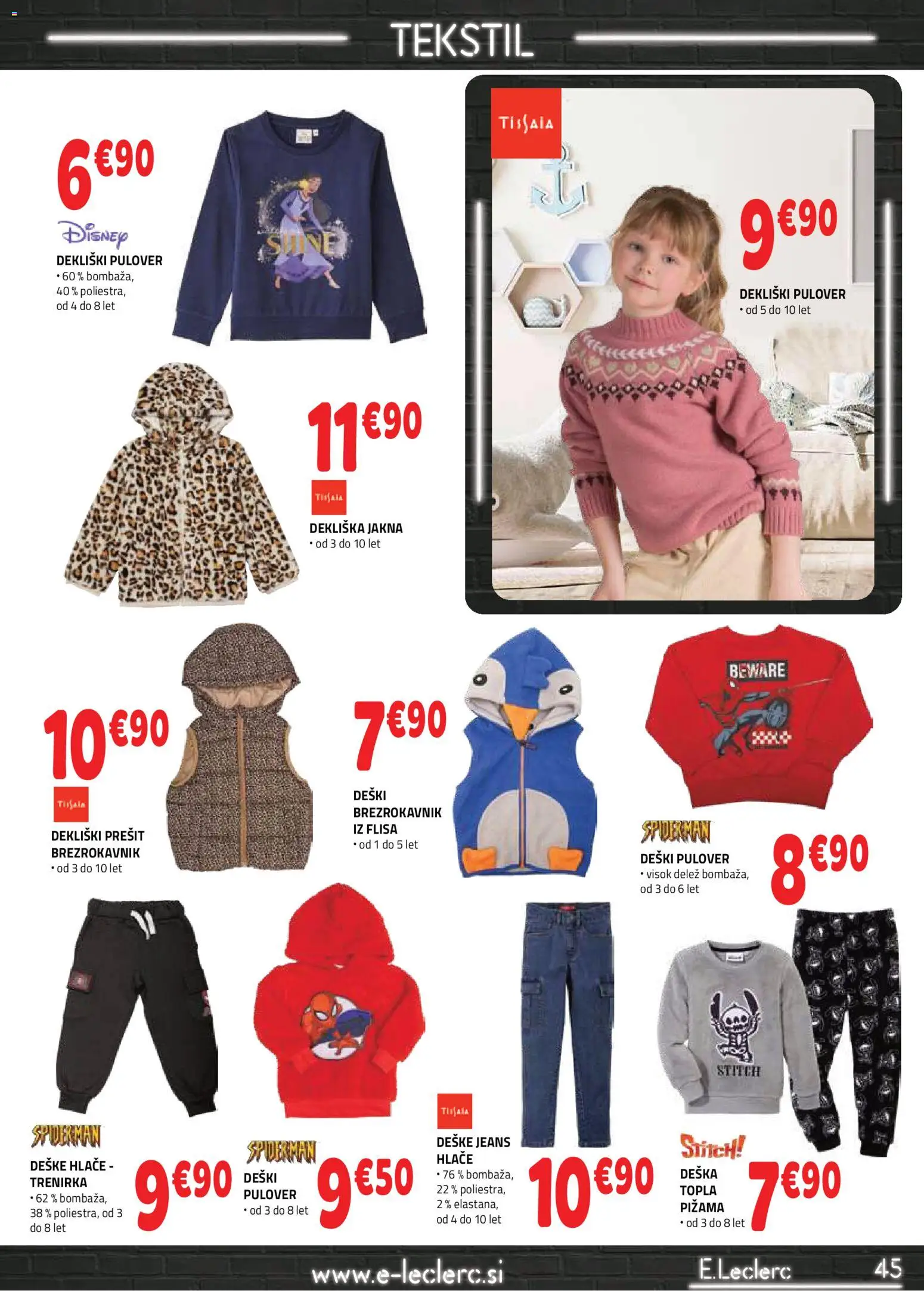 Novi E.leclerc katalog ponudbe – veljaven od 21.01.2026 | Stran: 5 | Izdelki: Trenirka, Pulover, Jakna, Hlace