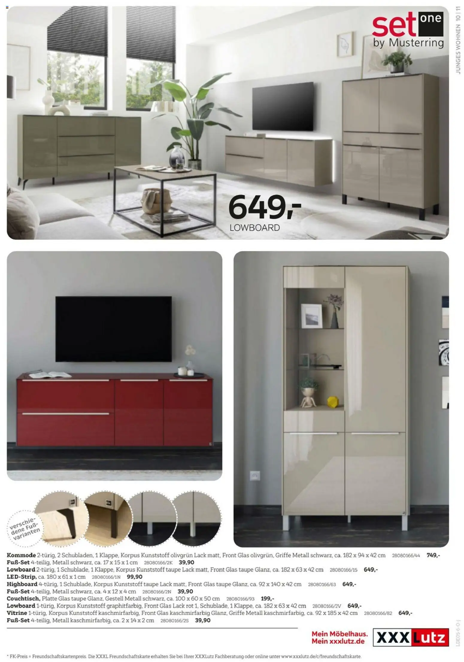 XXXLutz Junges Wohnen – gültig ab 25.04.2026 | Seite: 11 | Produkte: Lowboard, HIghboard, Vitrine, Kommode