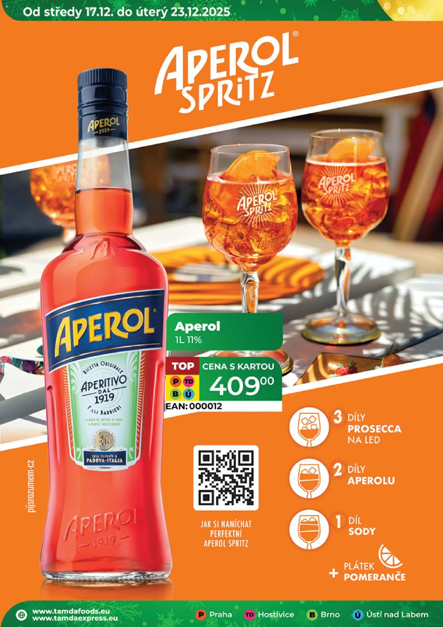 Tamda Foods leták od 17.12.2025 | Strana: 32 | Produkty: Pomeranče, Aperitivo, Aperol, LED