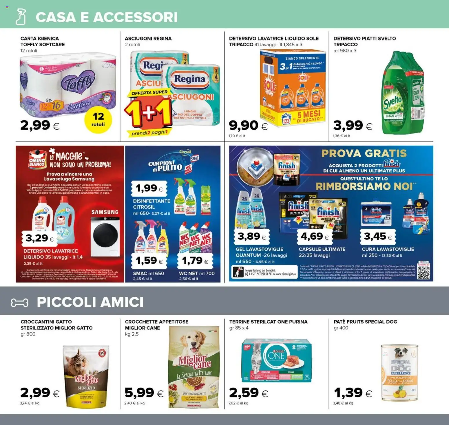 Volantino Oasi del 26.02.2026 | Pagina: 18 | Prodotti: Paté, Carta igienica, Pollo, Crocchette