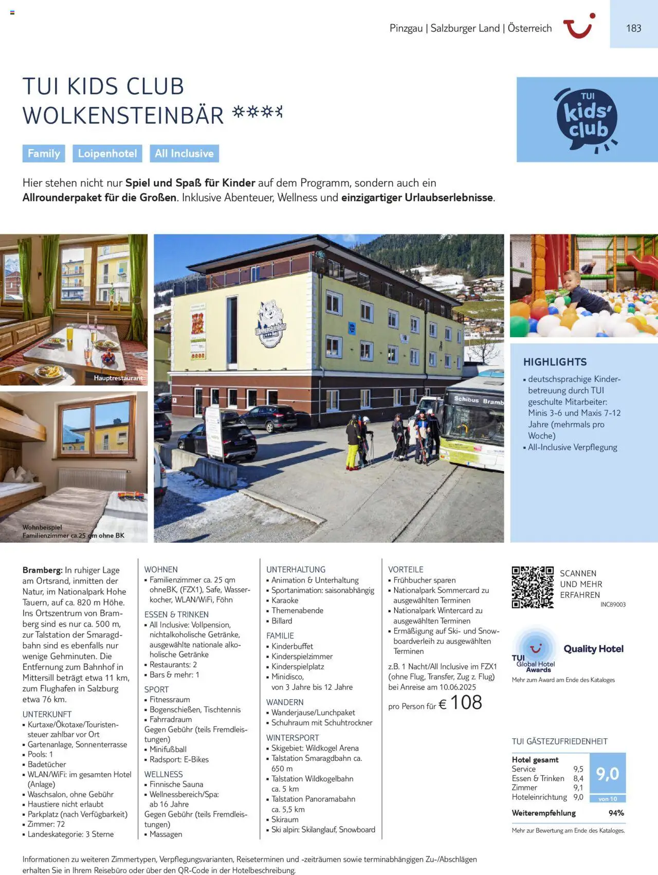 TUI Prospekt 	 – gültig ab 01.11.2024 | Seite: 183 | Produkte: Spiel, Wasser, Snowboard, Föhn