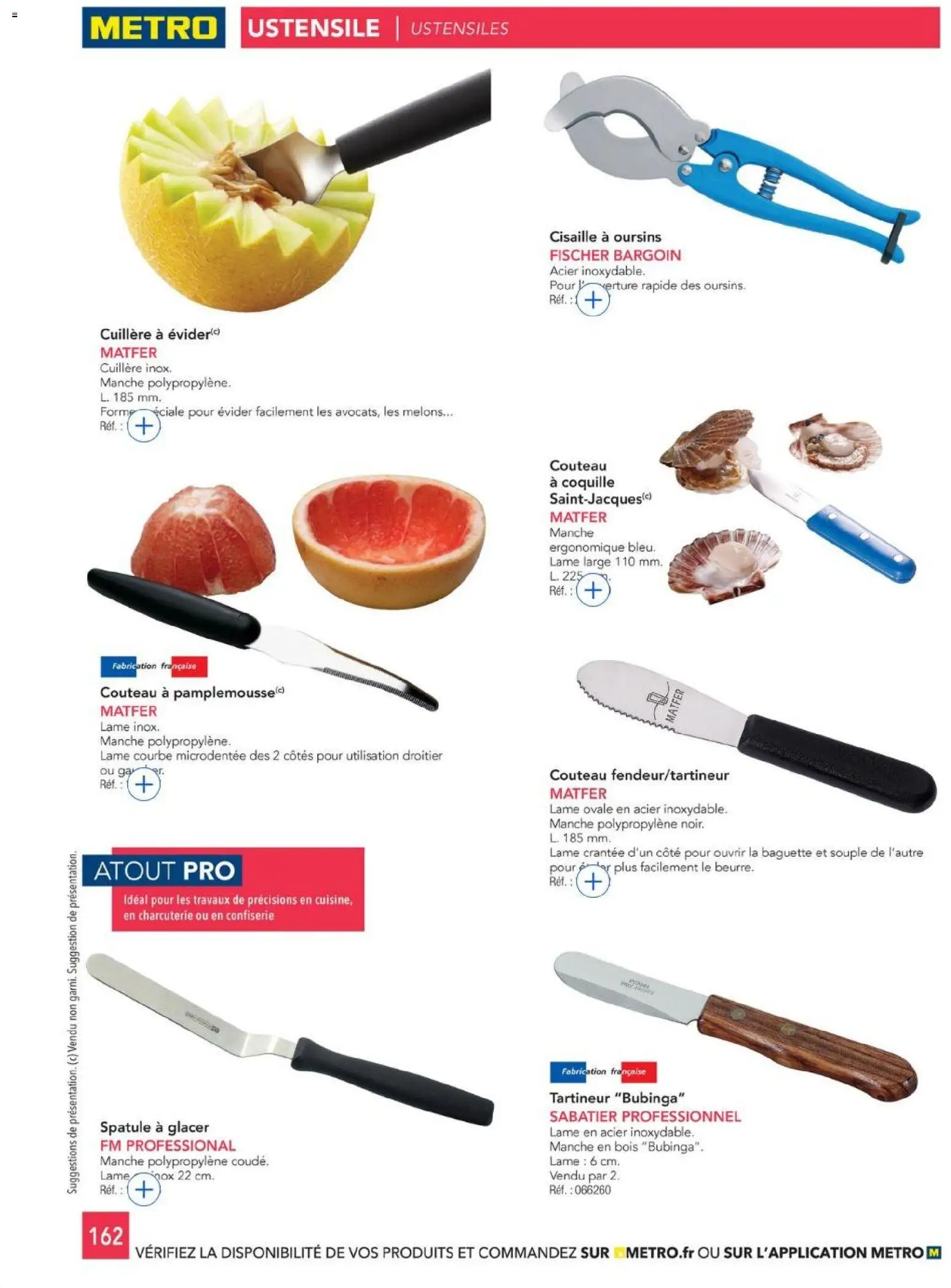 {H1} | Page: 162 | Produits: Couteau, Pamplemousse, Spatule