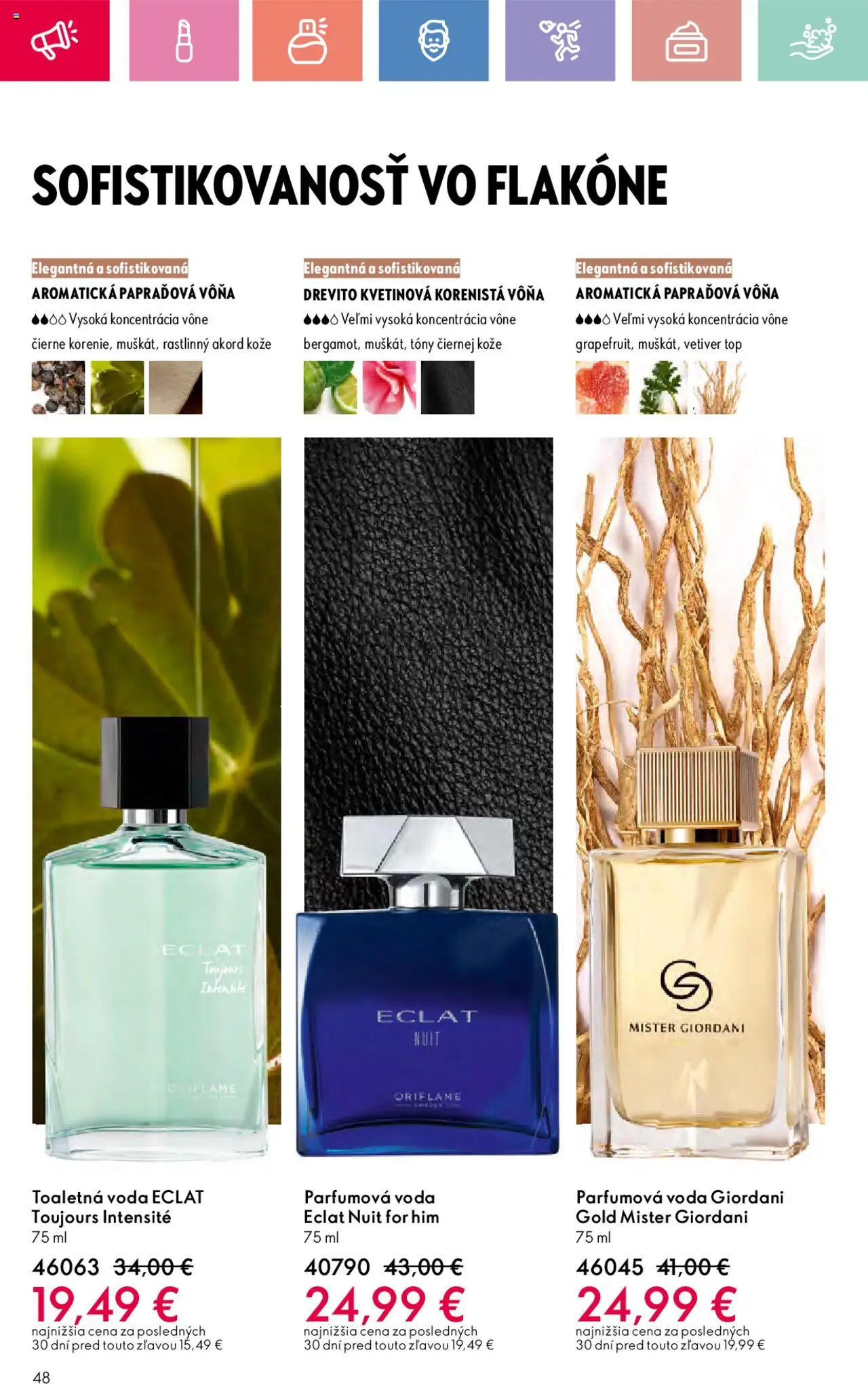 Katalóg Oriflame 12 2025 │ platný od 17.08.2025 | Strana: 48 | Produkty: Toaletná voda, Voda