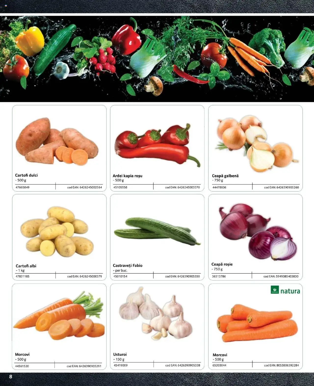 Noul catalog Selgros – valabil de la 09.02.2024 | Pagină: 8 | Produse: Ceapă galbenă, Cartofi, Ceapă, Usturoi