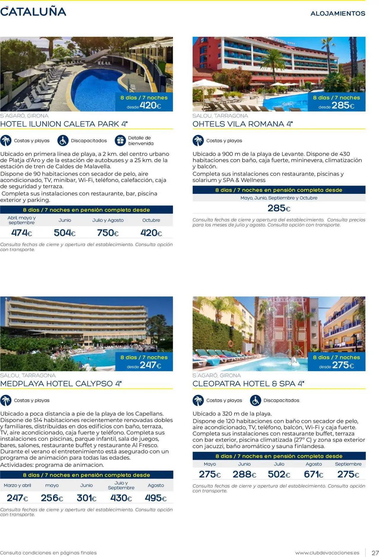 Viajes El Corte Inglés Club de Vacaciones │ válido desde el 01.01.2025 | Página: 27 | Productos: Caja, Baño