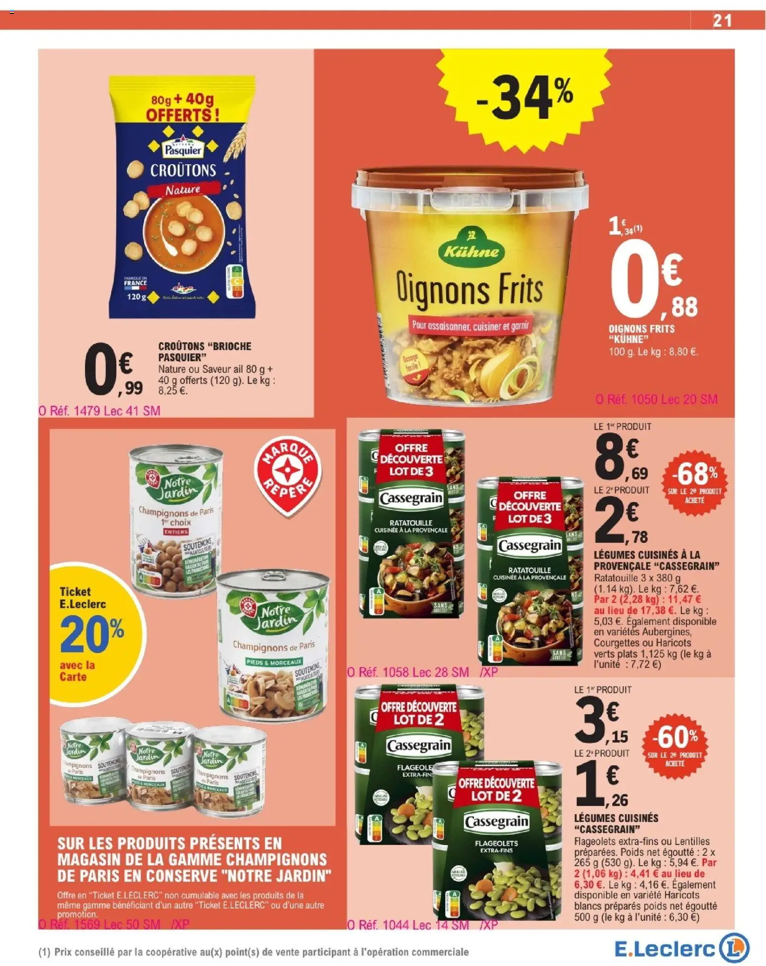 {H1} | Page: 21 | Produits: Poids, Ail, Haricots verts, Oignons