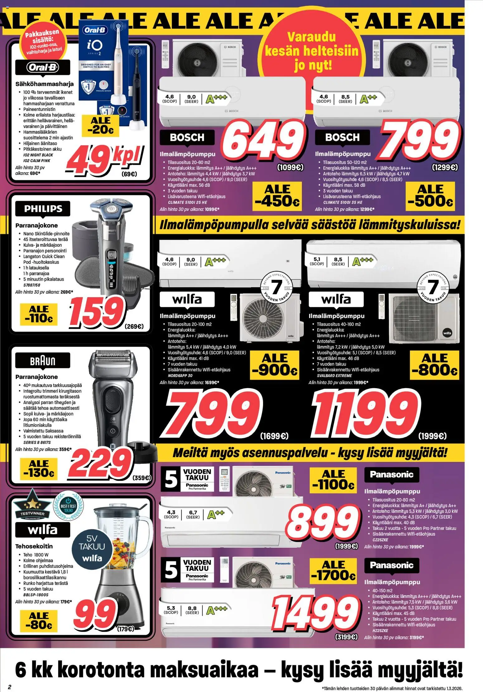 Veikon Kone tarjoukset – voimassa 02.03.2026 alkaen | Sivu: 2 | Tuotteet: Sähköhammasharja, Akku, Trimmeri, Laturi