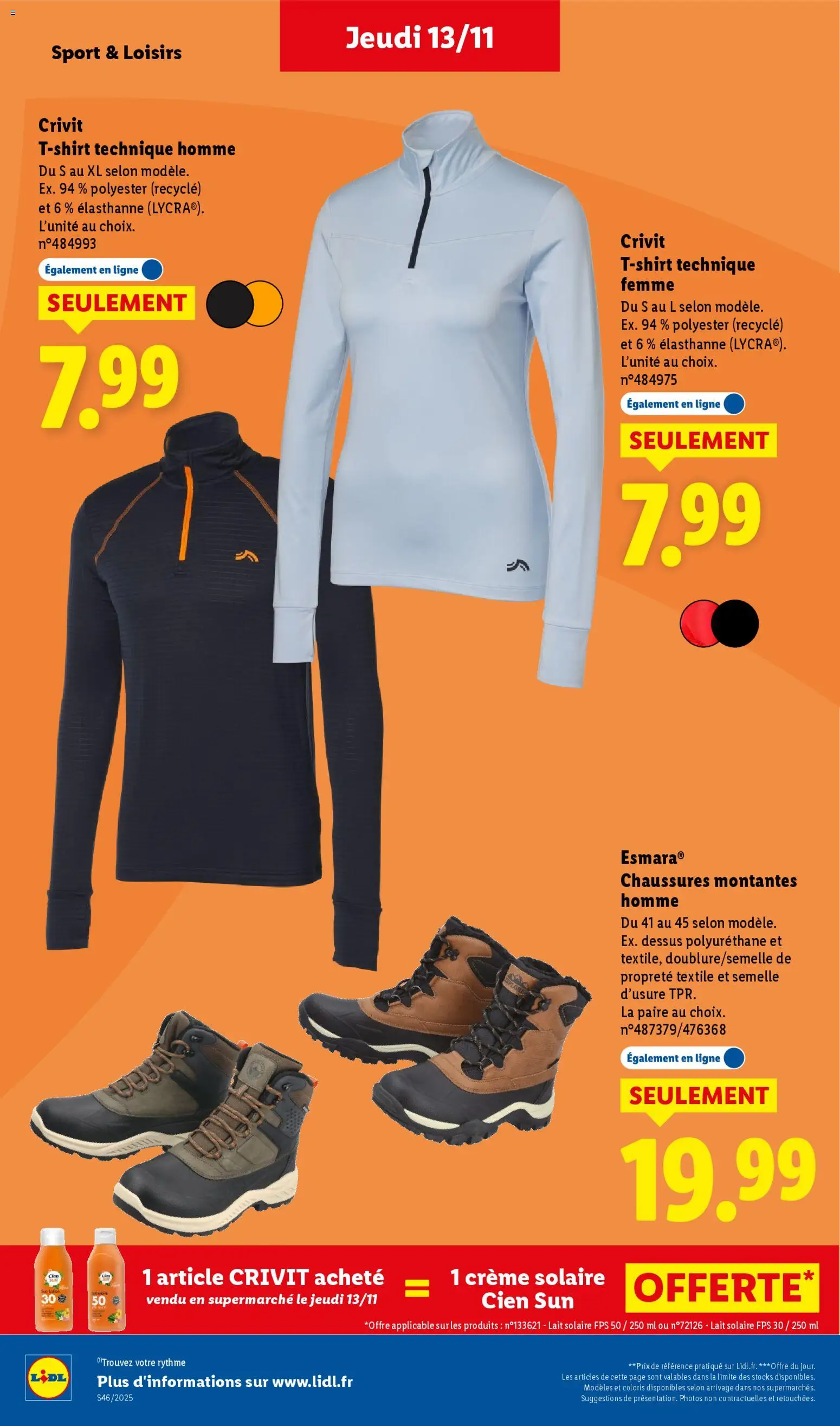 {H1} | Page: 4 | Produits: Crème solaire, T-shirt, Lait, Crème