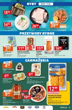 Pogląd oferty "E.Leclerc gazetka" - ważna od 08.04.2026 | Strona: 25 | Produkty: Kiełbasa, Karta, Miruna, Naleśniki