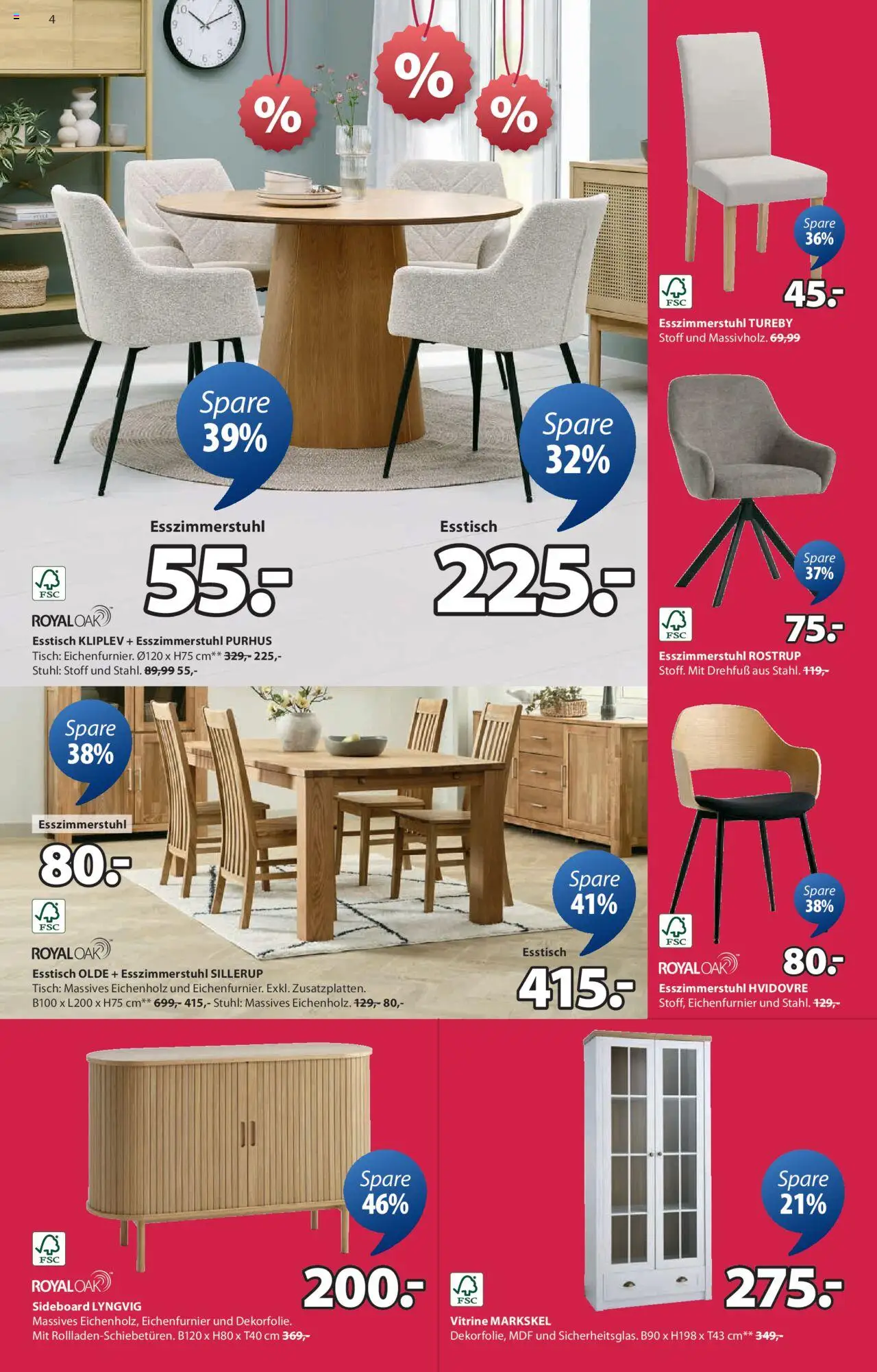 JYSK Angebote gültig ab 30.07.2025 | Seite: 4 | Produkte: Tisch, Stuhl