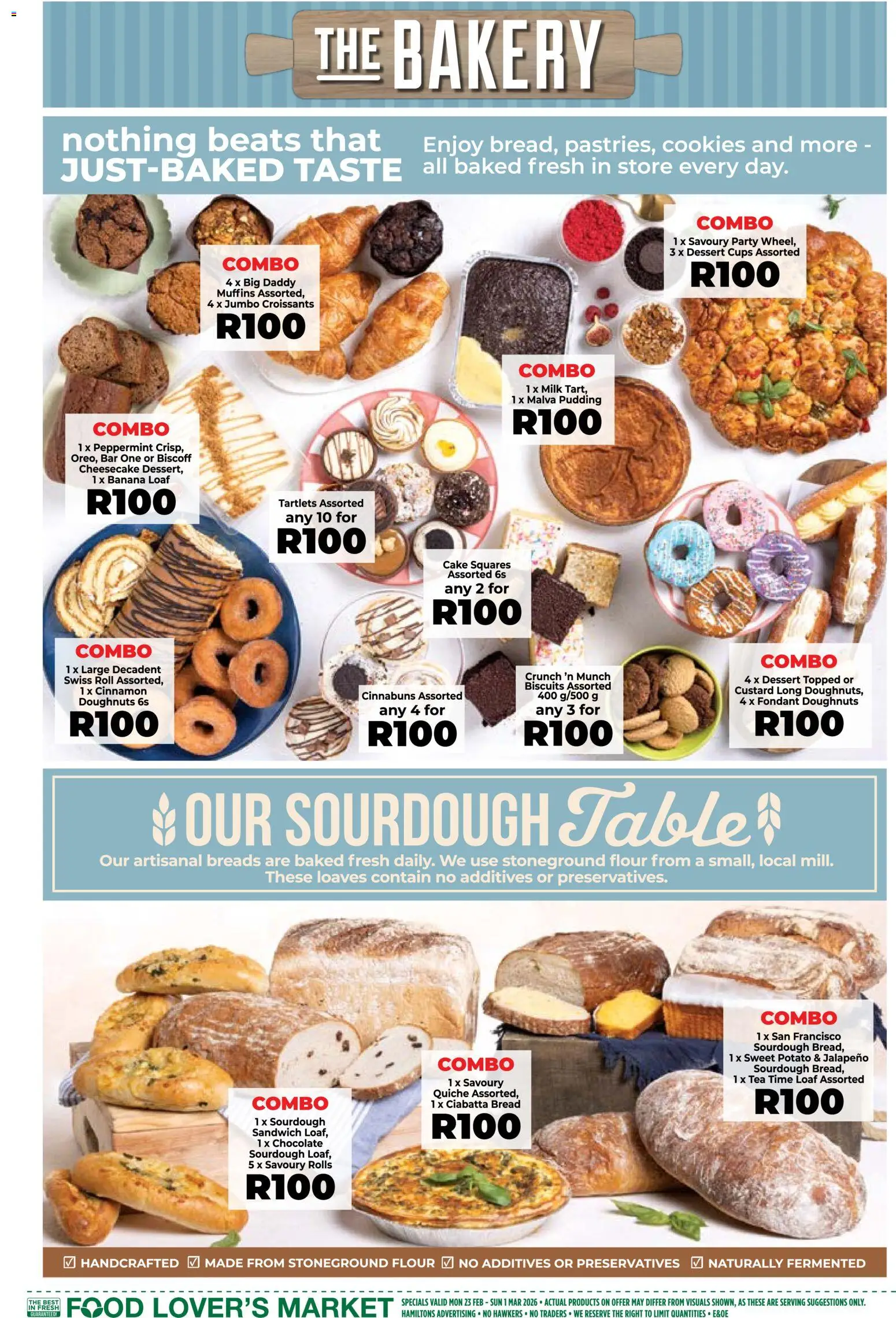 New Food Lover's Market catalogue – valid from 23.02.2026 | Page: 5 | Products: Flour, Table, Milk, Chocolate