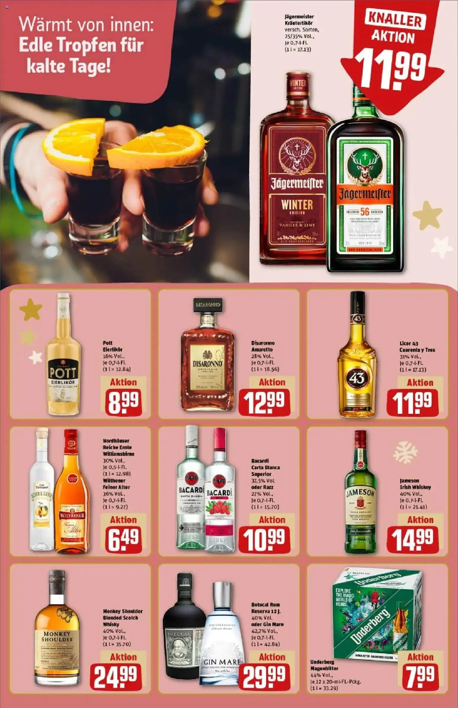 Rewe prospekt Bad Berka	 – gültig ab 23.11.2025 | Seite: 17 | Produkte: Wilthener, Rum, Jameson, Jägermeister