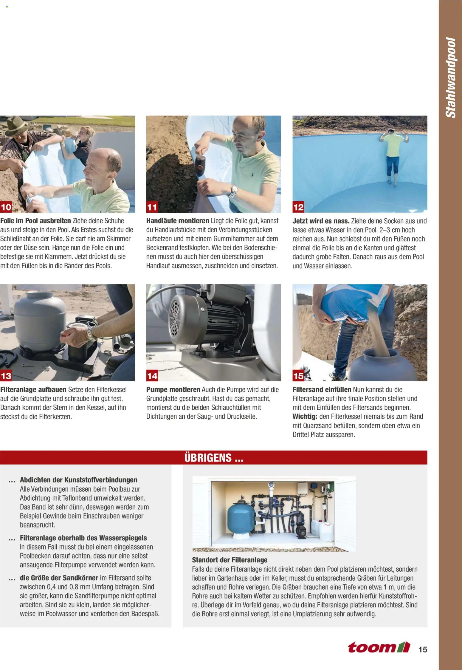 Toom Baumarkt Pool selber bauen – gültig ab 01.01.2026 | Seite: 15 | Produkte: Wasser, Socken
