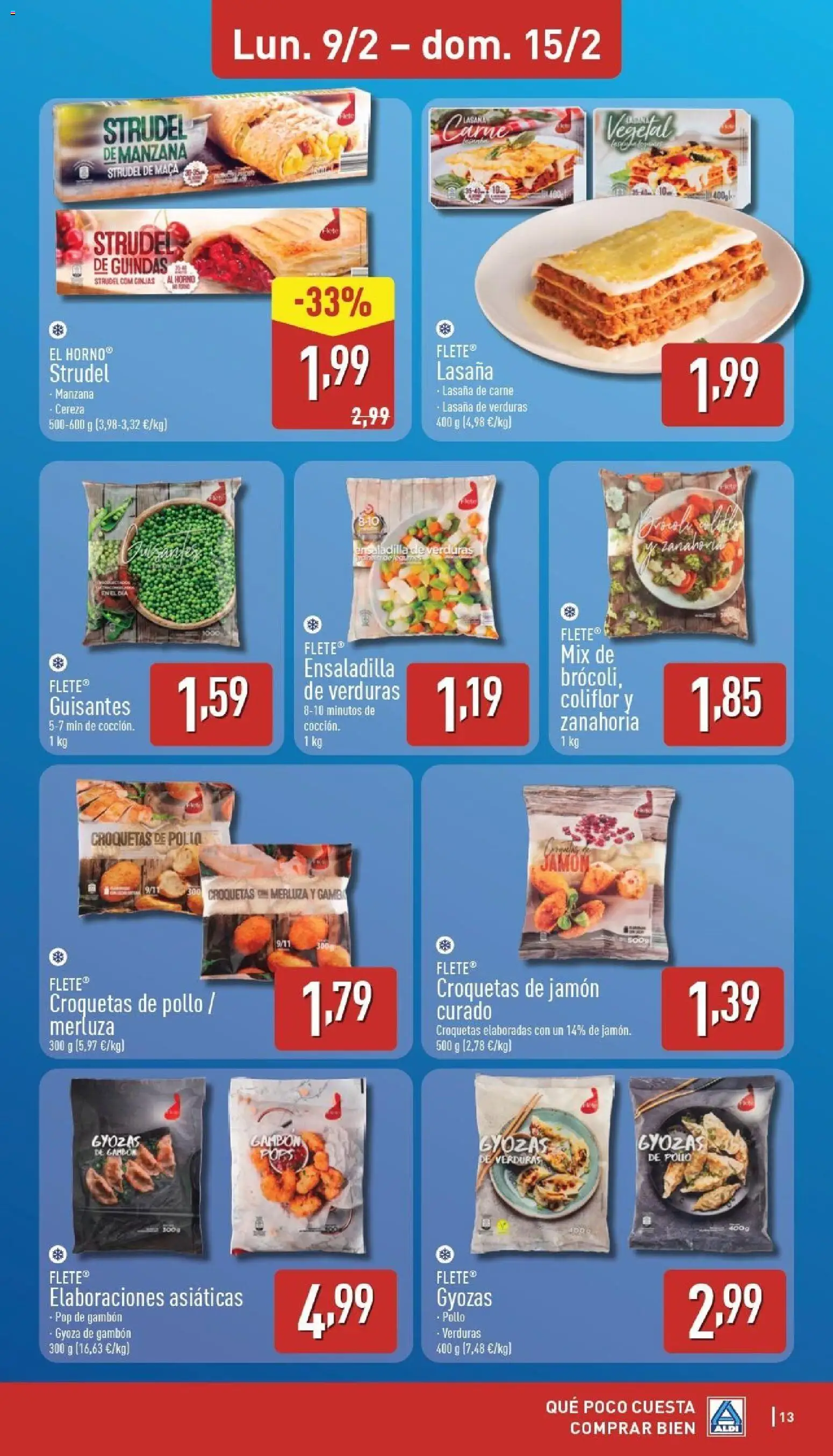 Aldi folleto Península │ válido desde el 09.02.2026 | Página: 13 | Productos: Ensaladilla, Zanahoria, Manzana, Horno
