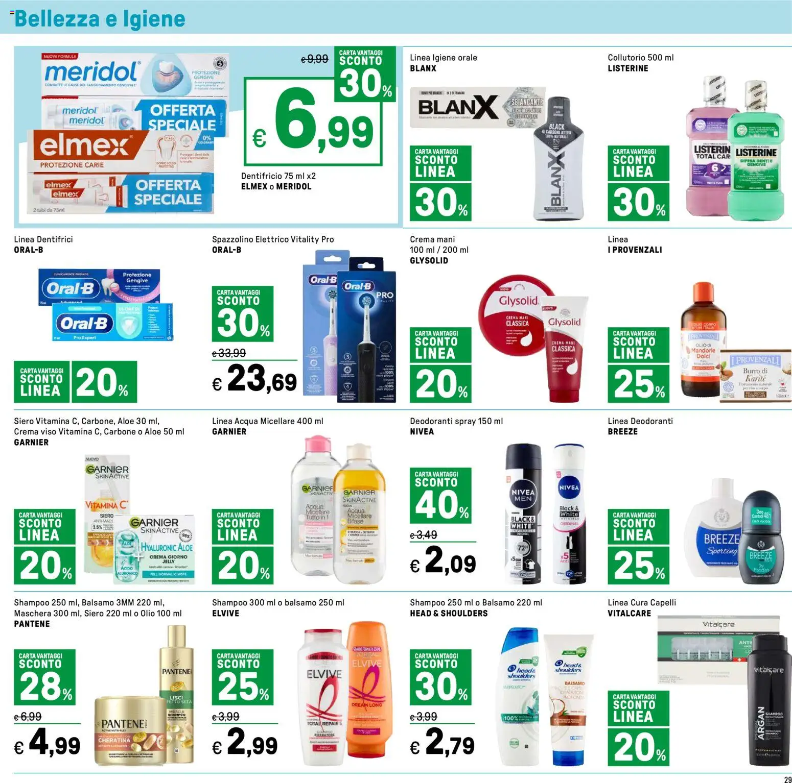 Volantino Iper del 07.01.2026 | Pagina: 29 | Prodotti: Collutorio, Burro, Mandorle, Spazzolino elettrico